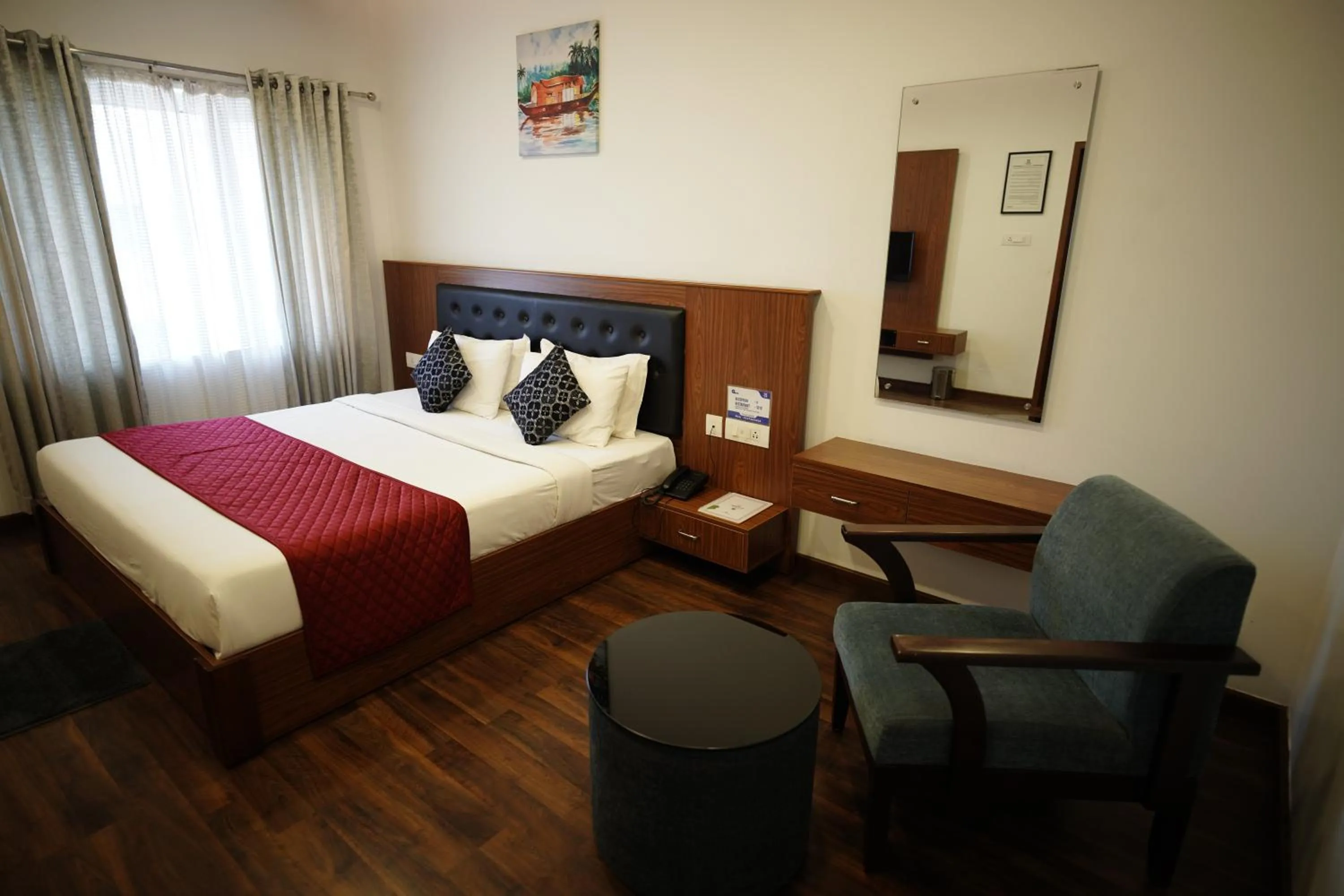 View (from property/room), Bed in Four N Square Residency