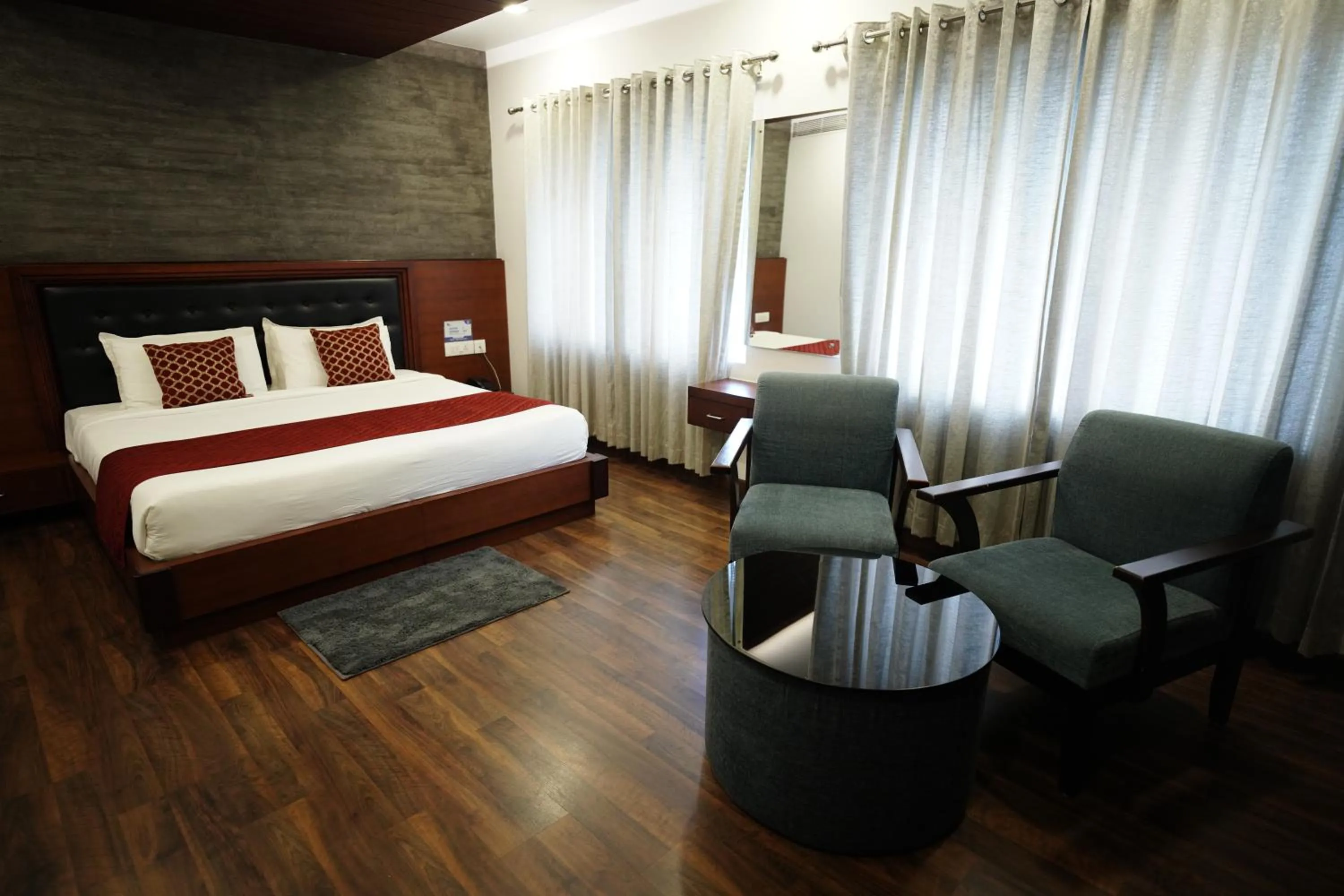 View (from property/room), Bed in Four N Square Residency