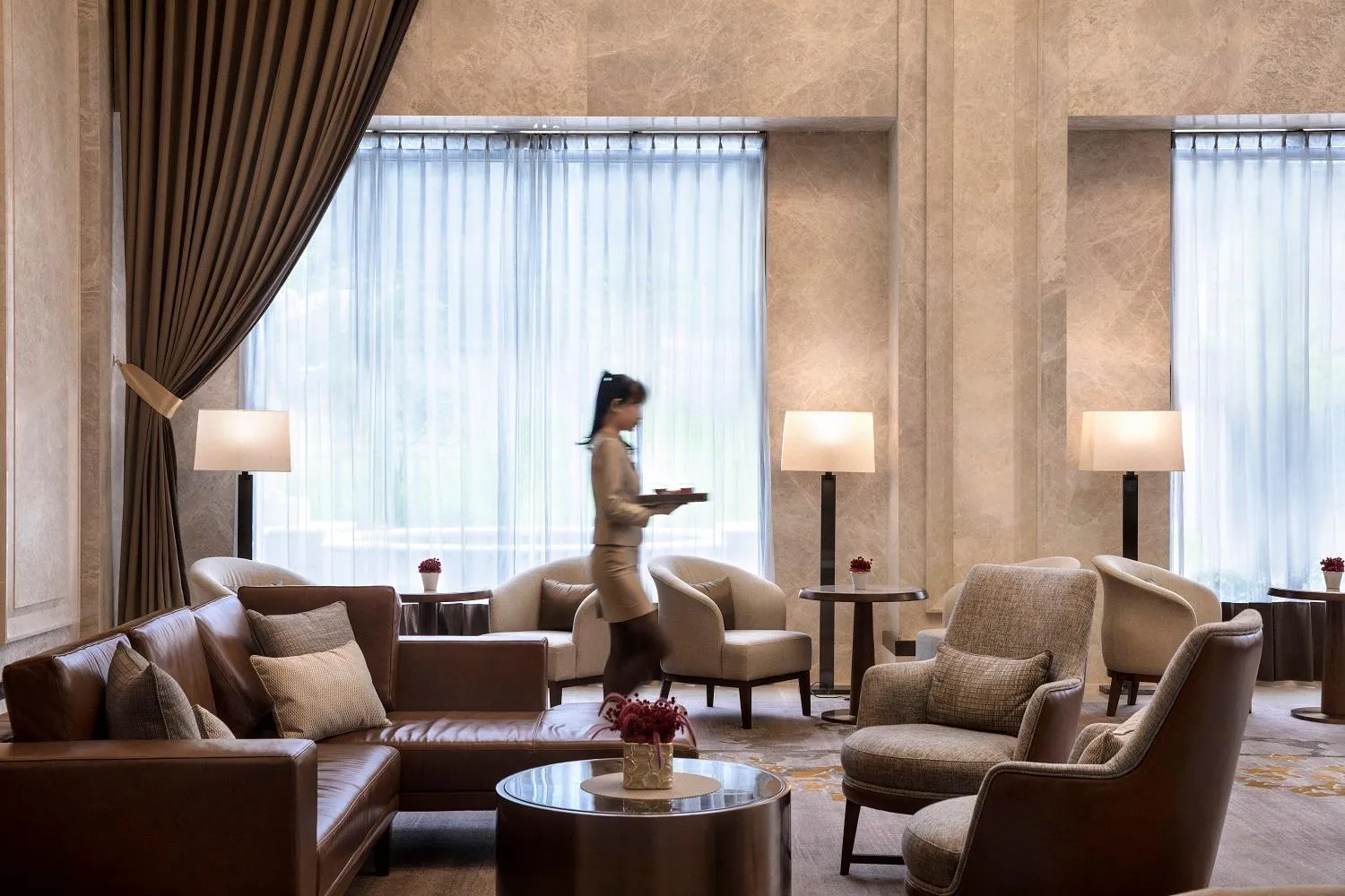 Communal lounge/ TV room in Hotel Valletta