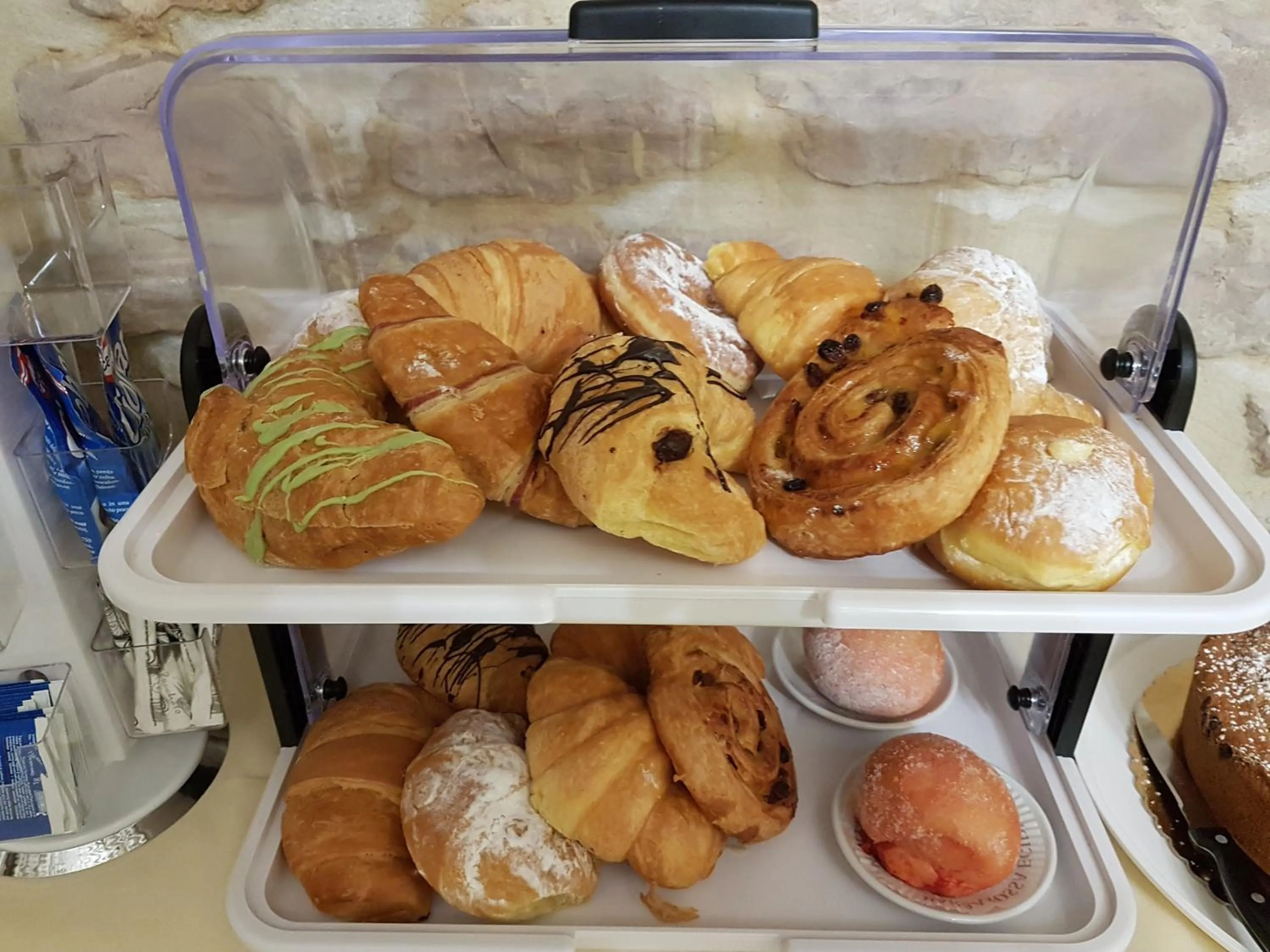 Italian breakfast in Hotel Ponte San Vittorino