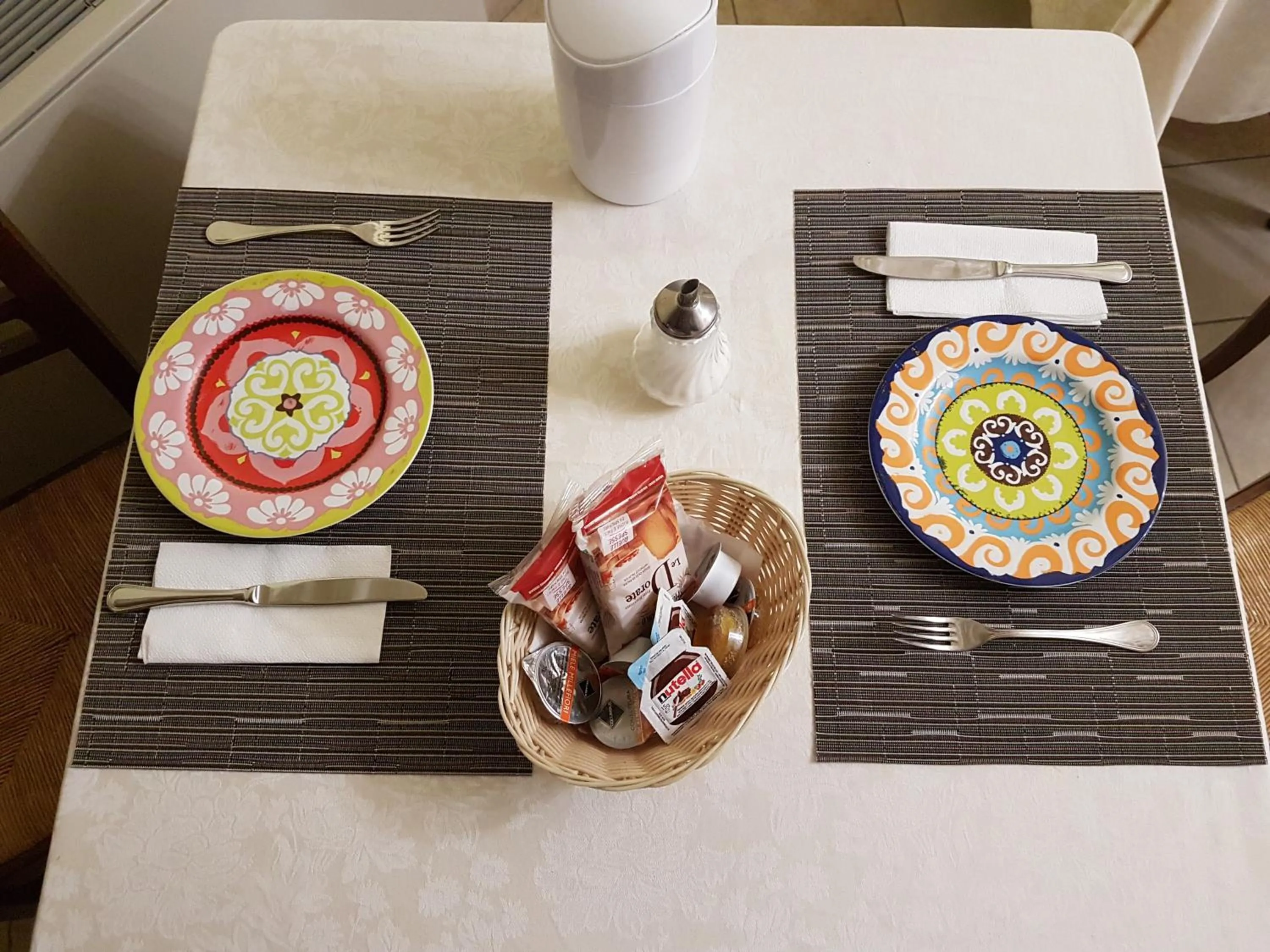 Italian breakfast in Hotel Ponte San Vittorino