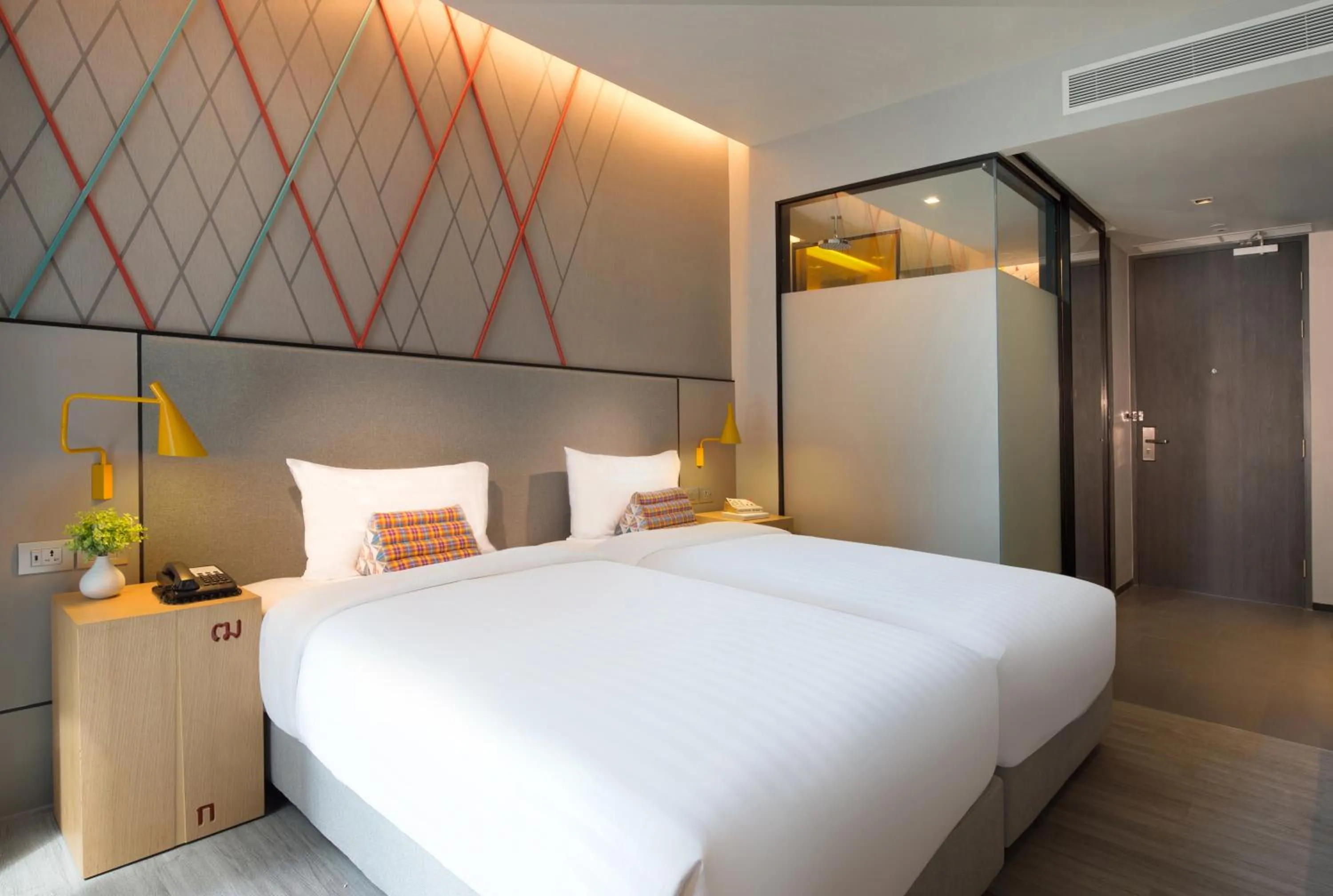 Bedroom, Bed in ibis Styles Bangkok Sukhumvit Phra Khanong