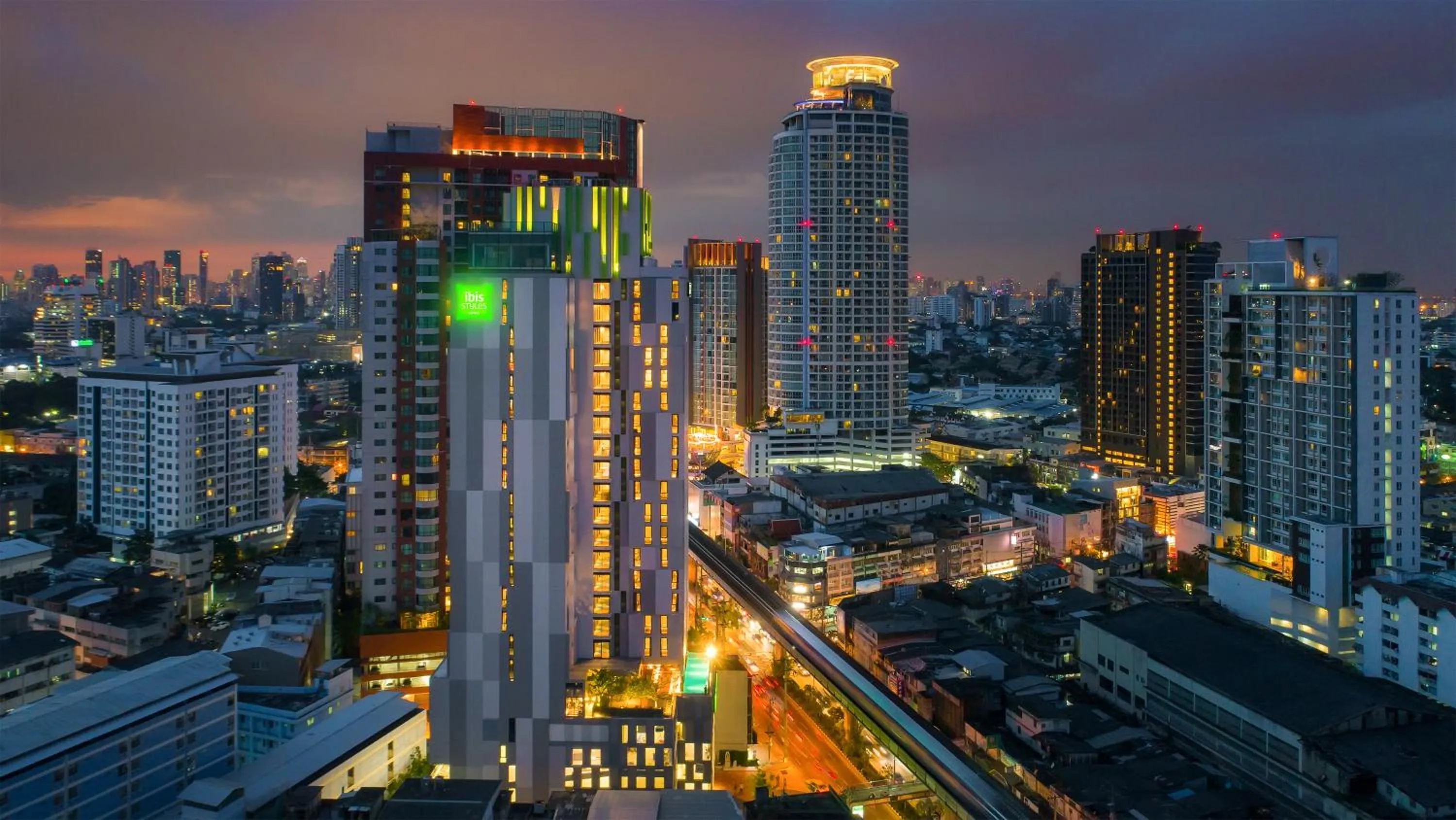 Bird's eye view in ibis Styles Bangkok Sukhumvit Phra Khanong