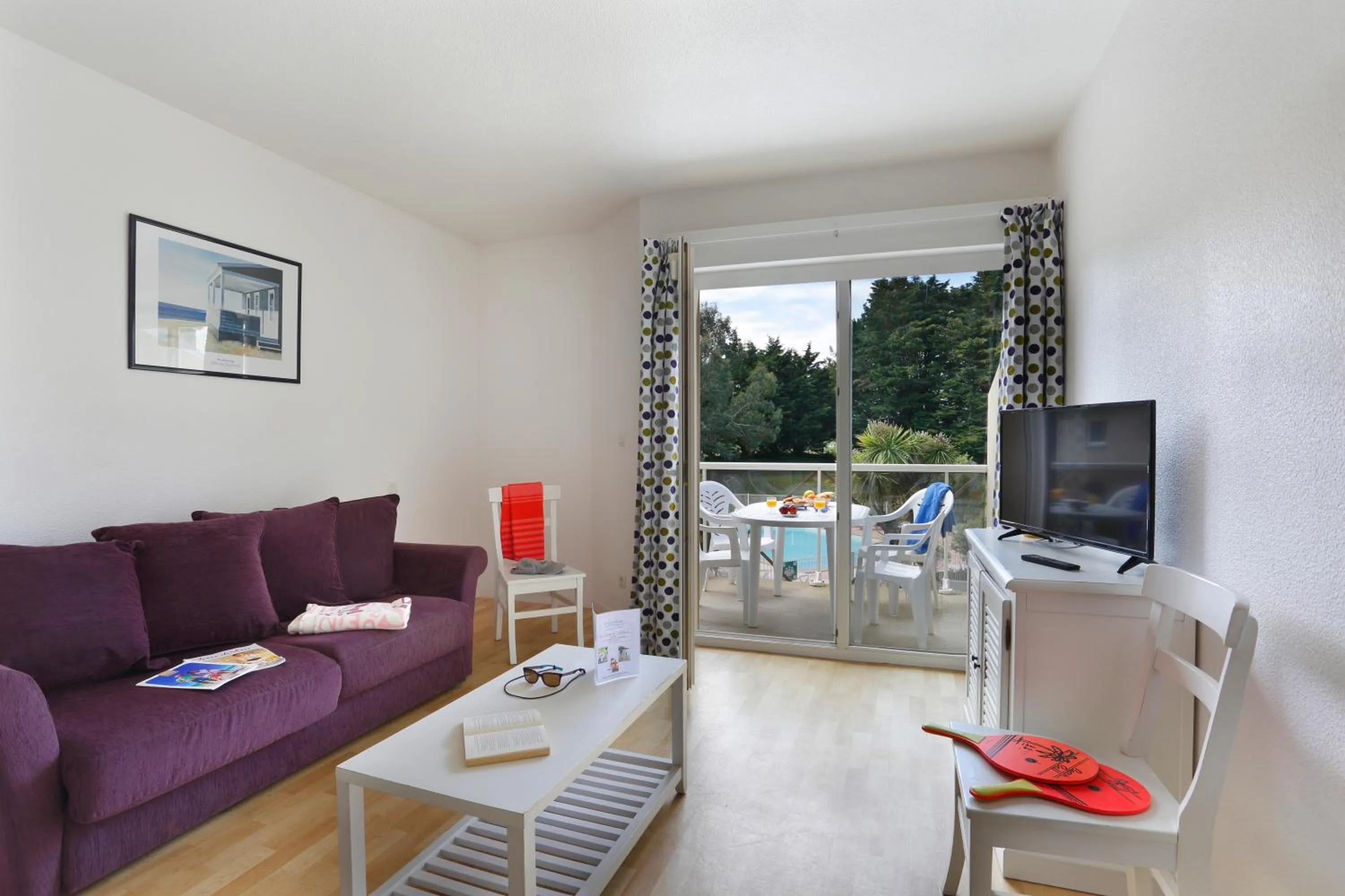 Living room in Résidence Néméa Kermael