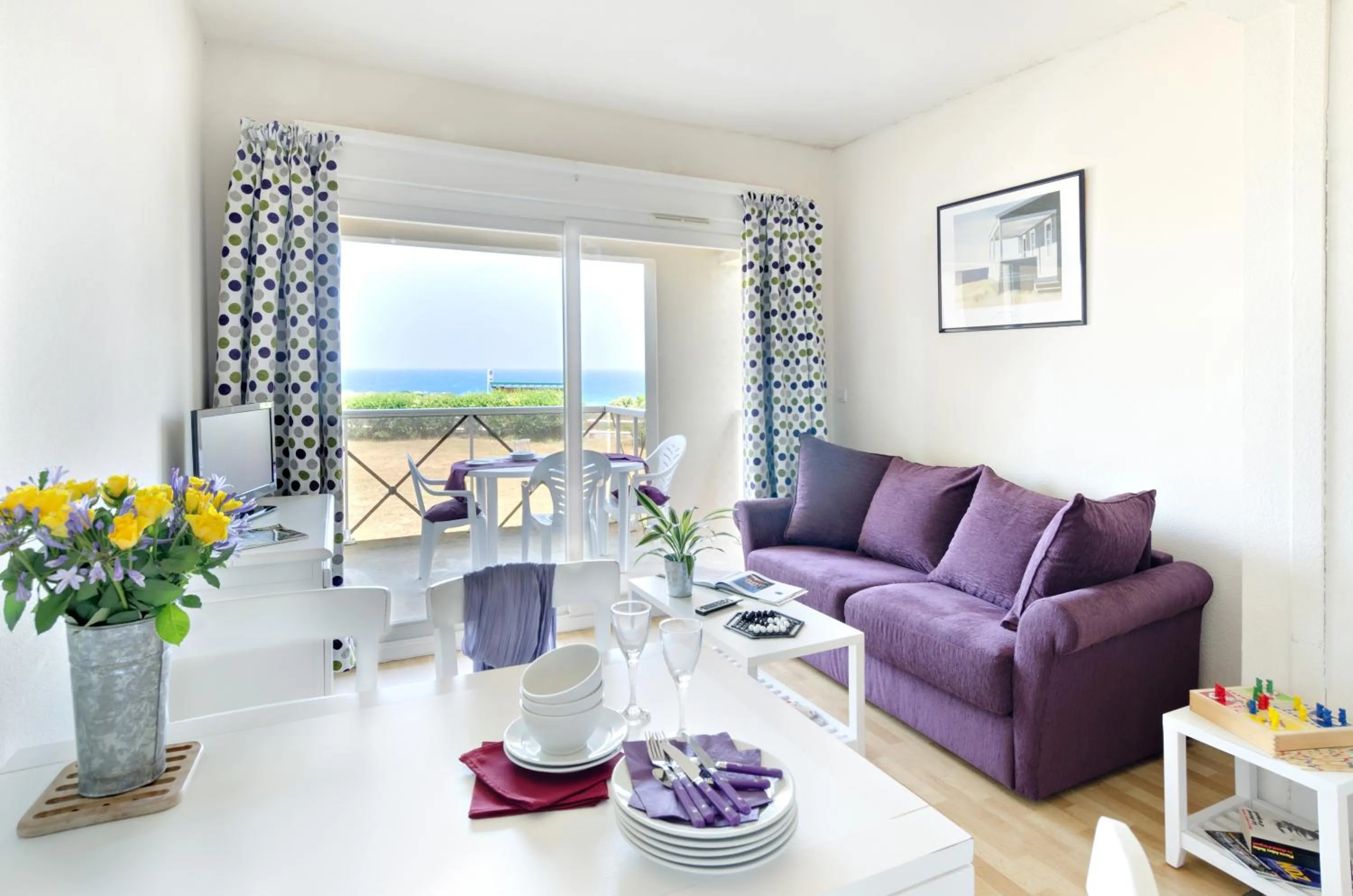 Dining area in Résidence Néméa Kermael