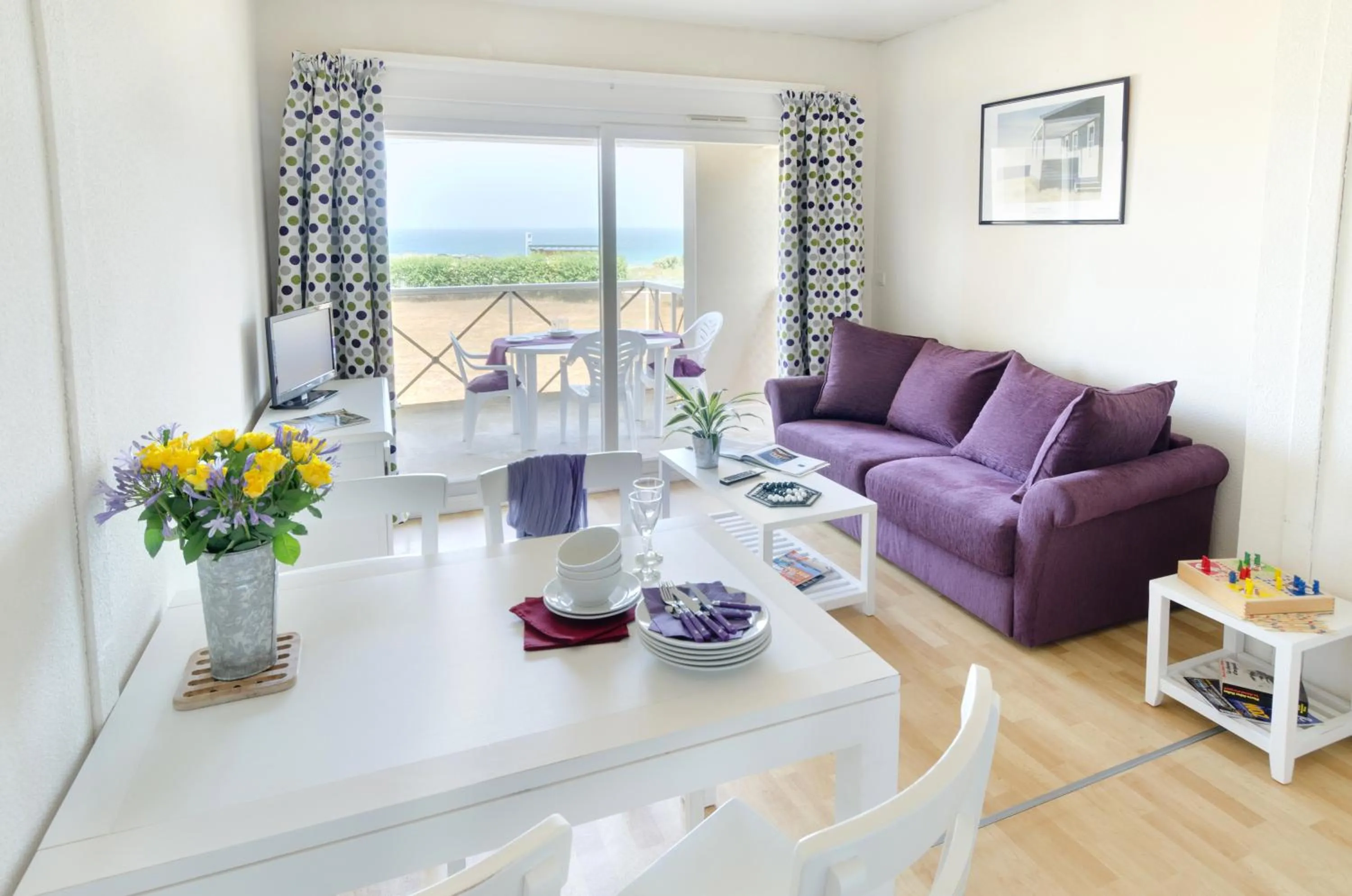 Dining area in Résidence Néméa Kermael