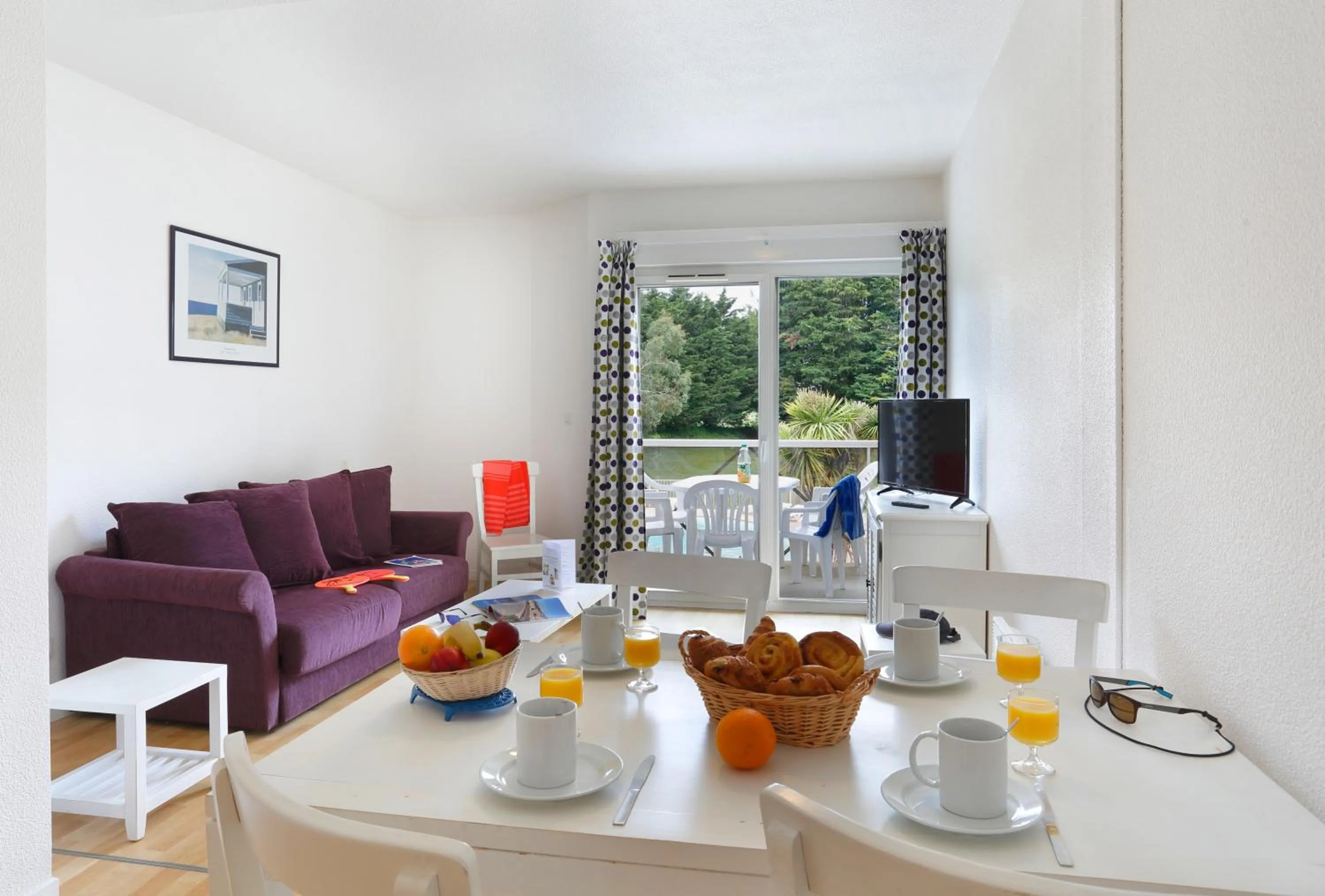 Living room in Résidence Néméa Kermael