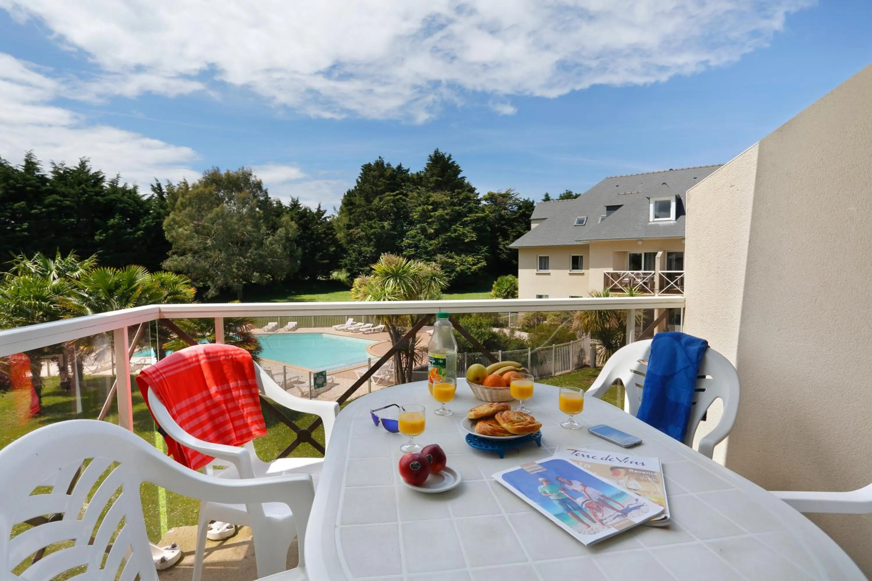 Balcony/Terrace in Résidence Néméa Kermael
