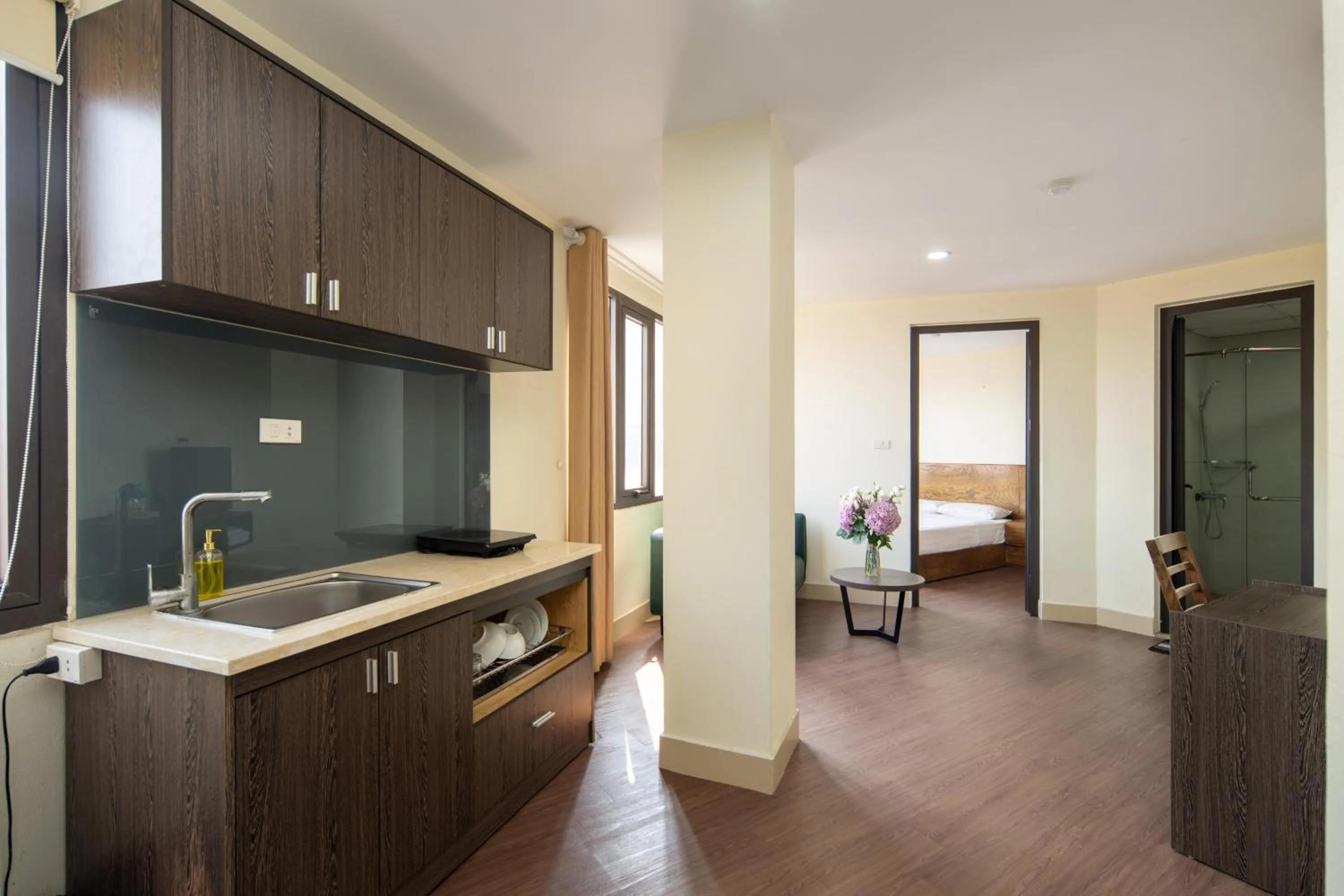 kitchen in Granda Hanoi Hotel & Apartment