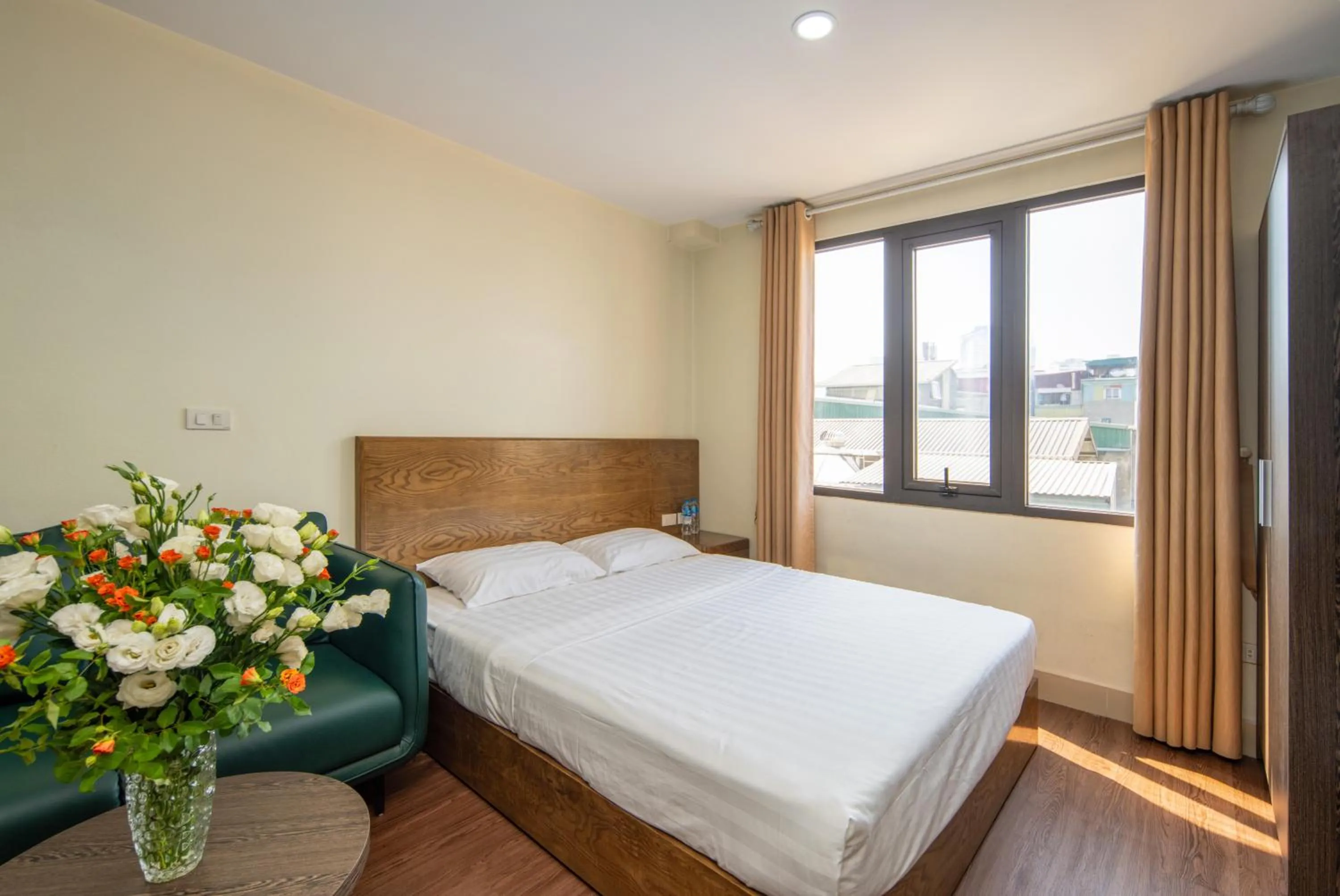 Bed in Granda Hanoi Hotel & Apartment