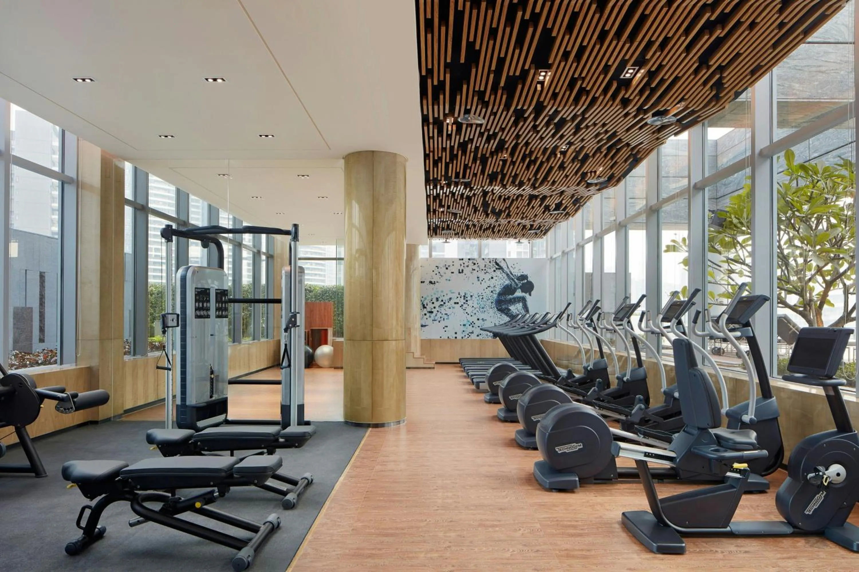 Fitness centre/facilities in Sheraton Guangzhou Nansha Hotel