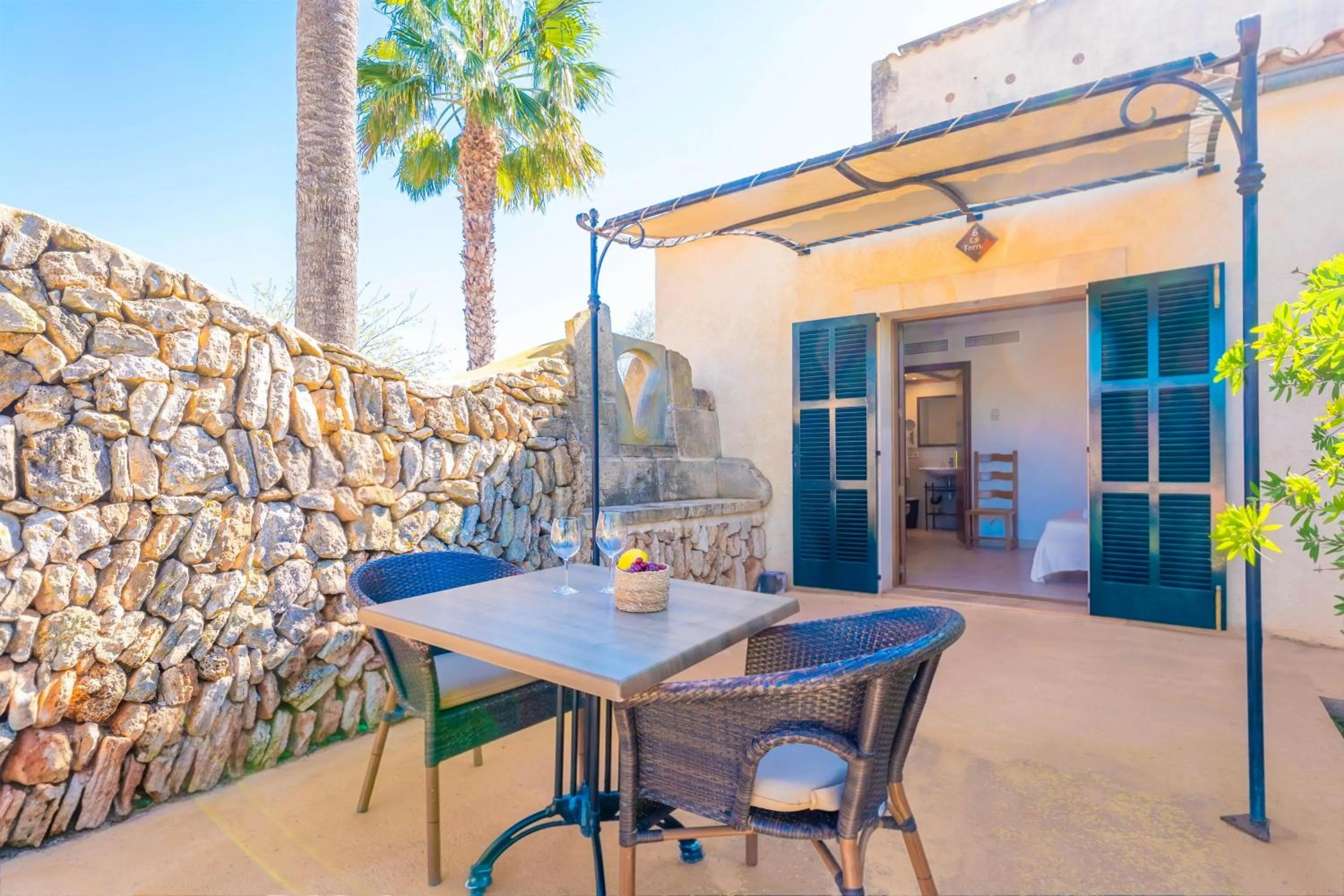 Balcony/Terrace in Agroturismo Mondrago -Antic Na Martina-