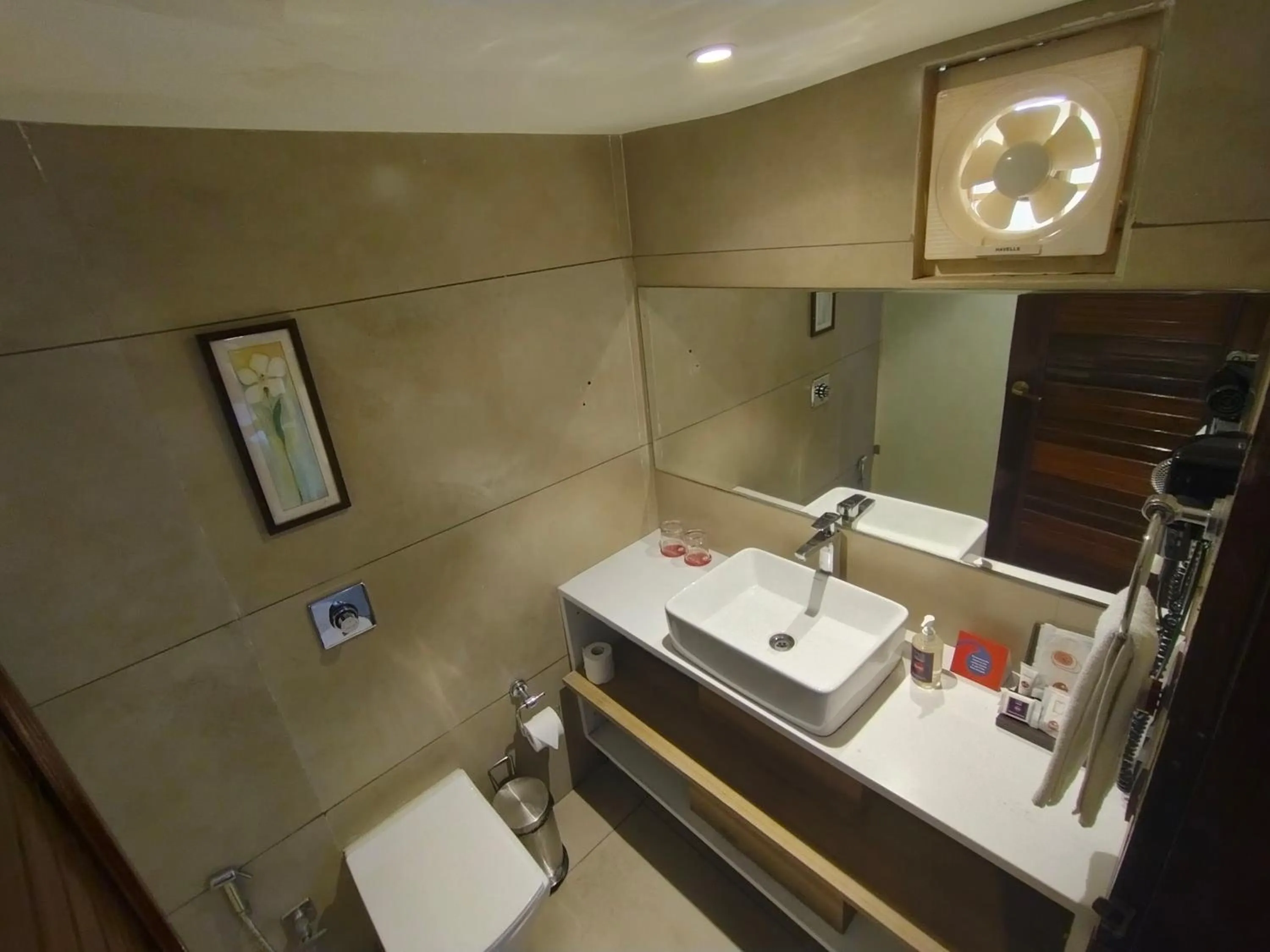 Toilet in Spree Hotel Rajkot