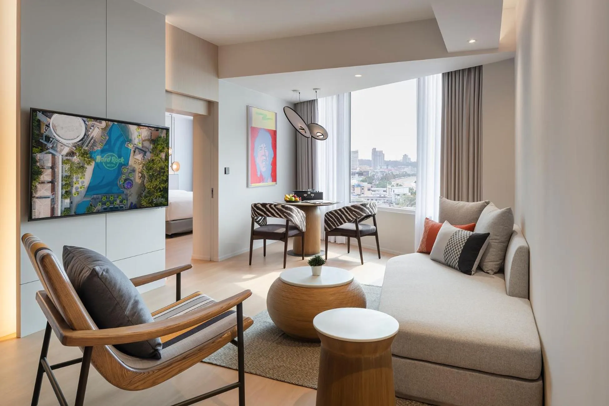 Living room in Hard Rock Hotel Pattaya