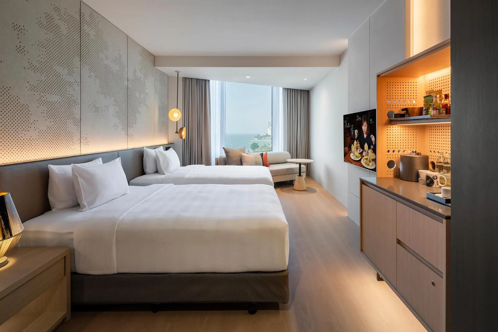 Bedroom, Bed in Hard Rock Hotel Pattaya