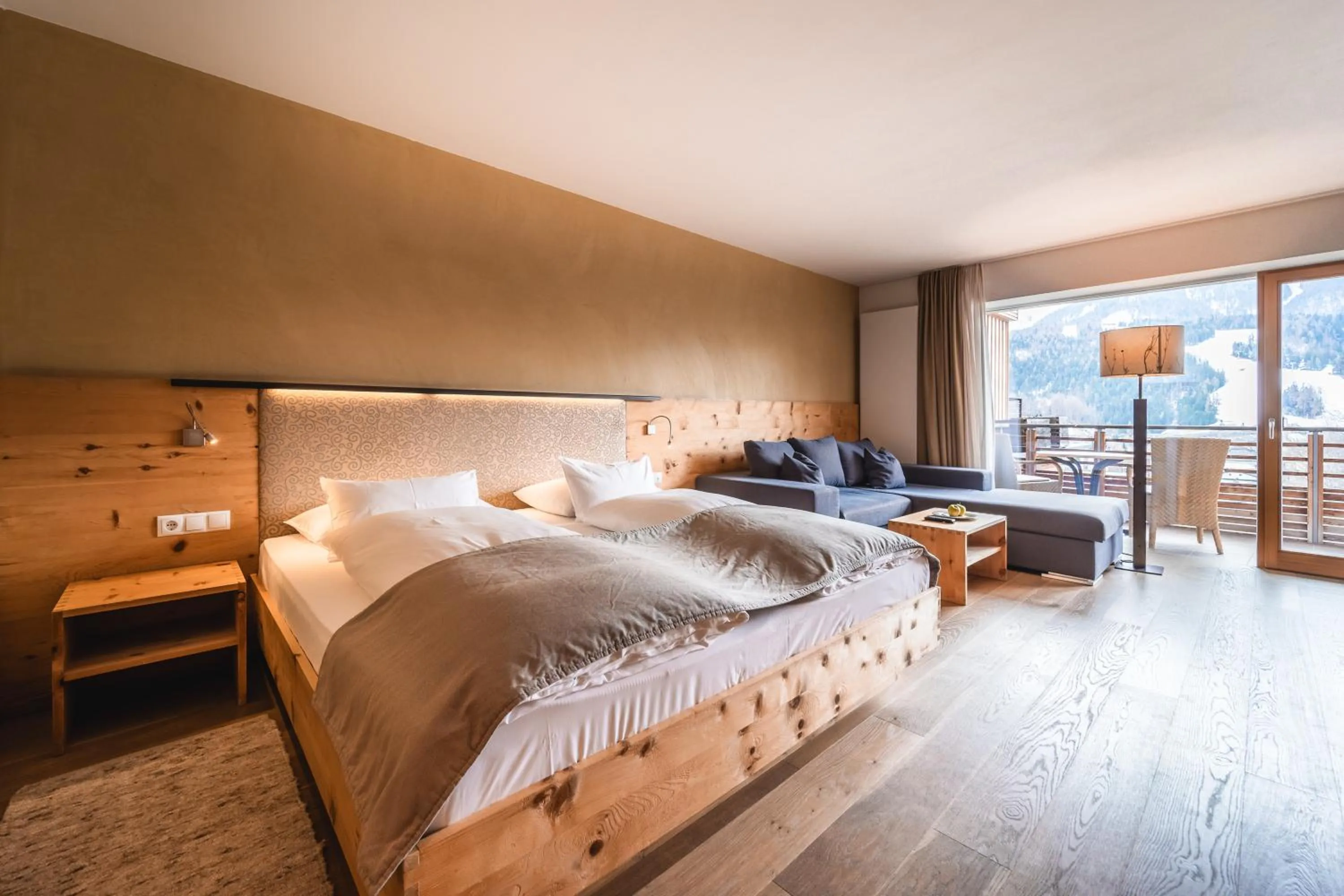 Bedroom, Bed in Naturhotel Leitlhof