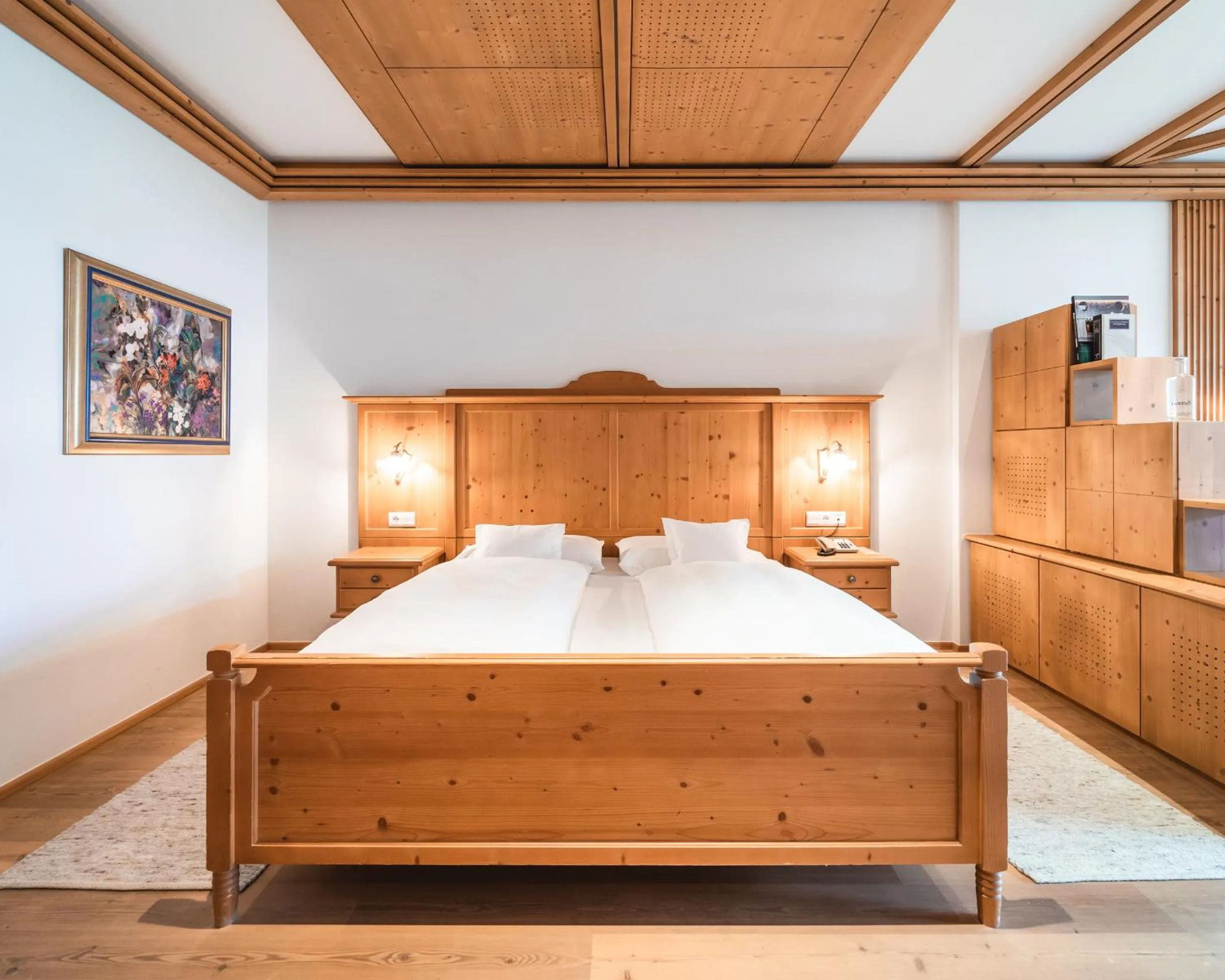 Photo of the whole room, Bed in Naturhotel Leitlhof