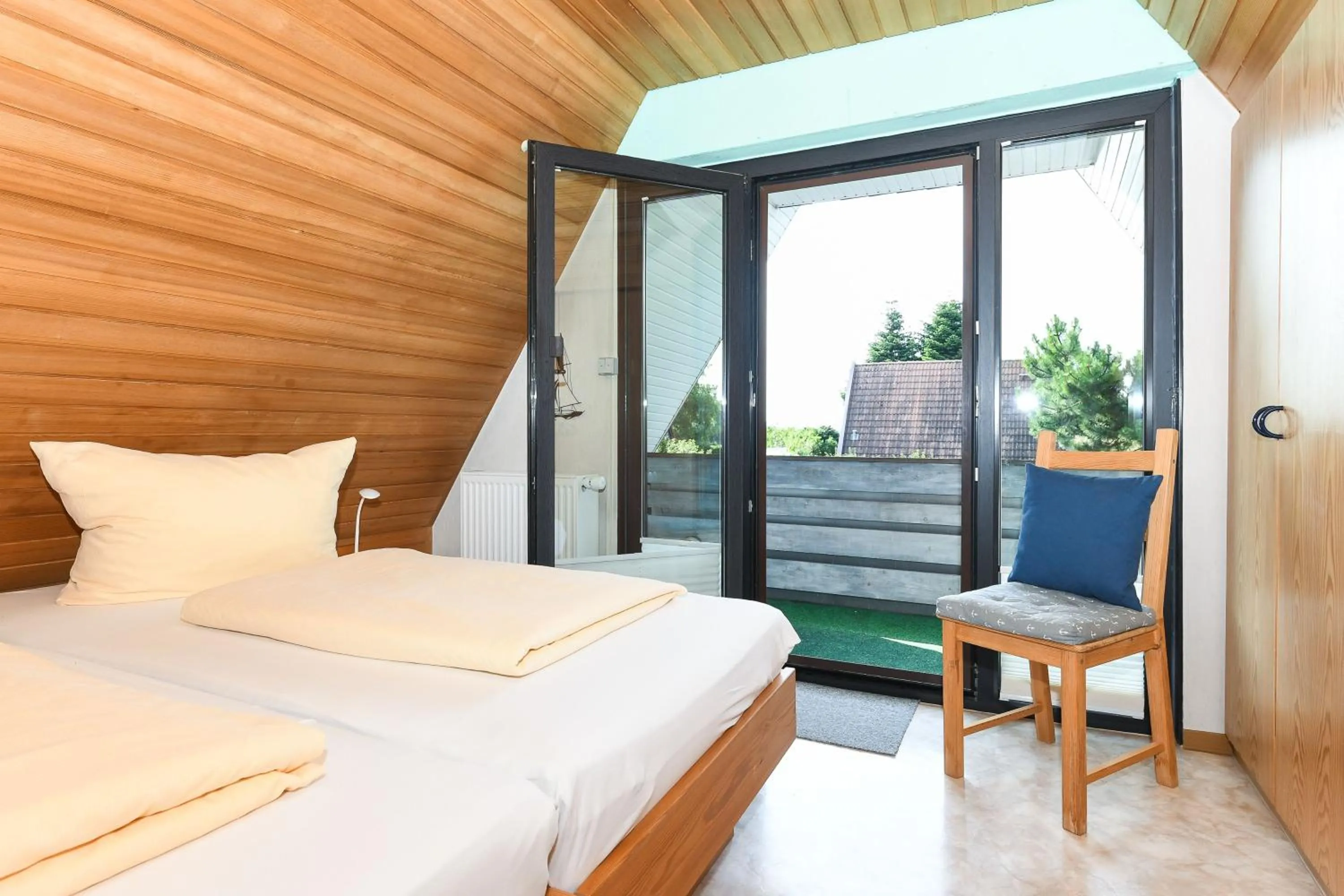 Bed in Ferienhaus Leevje