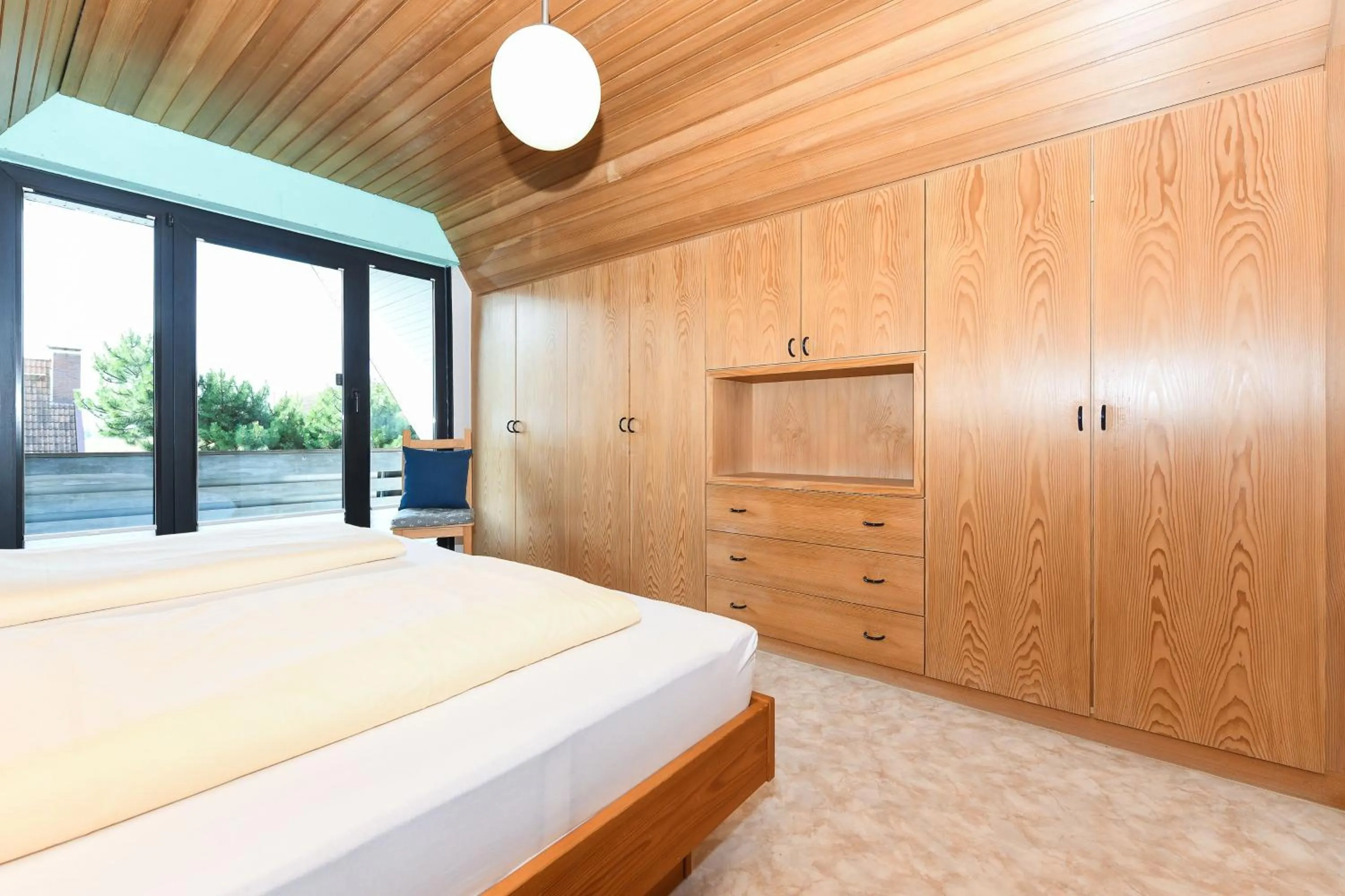 Bed in Ferienhaus Leevje