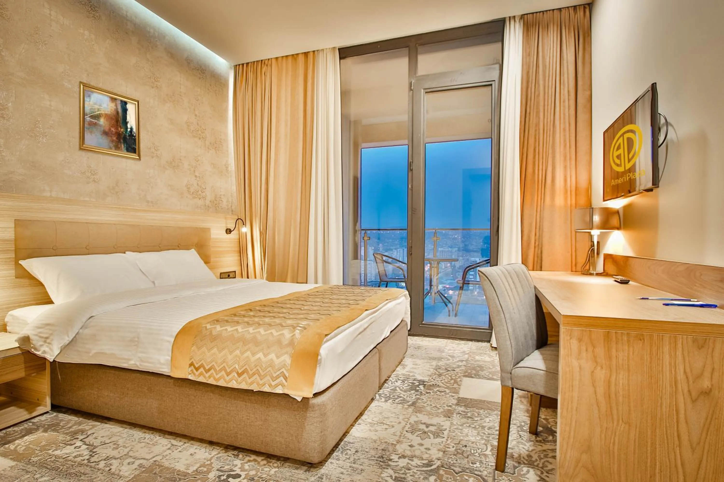 Bedroom, Bed in Ameri Plaza Tbilisi