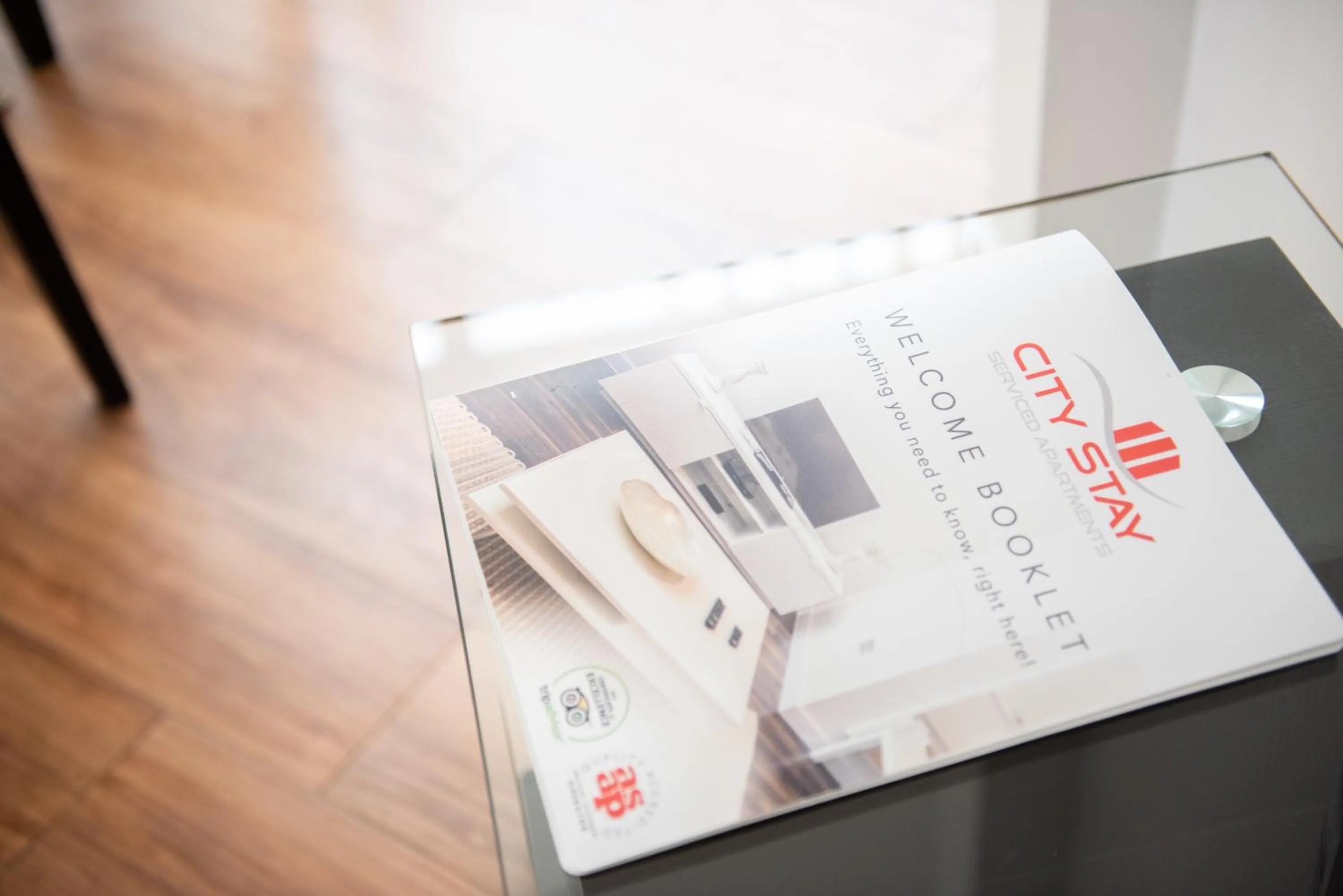 Logo/Certificate/Sign in City Stay Apartments - Hub