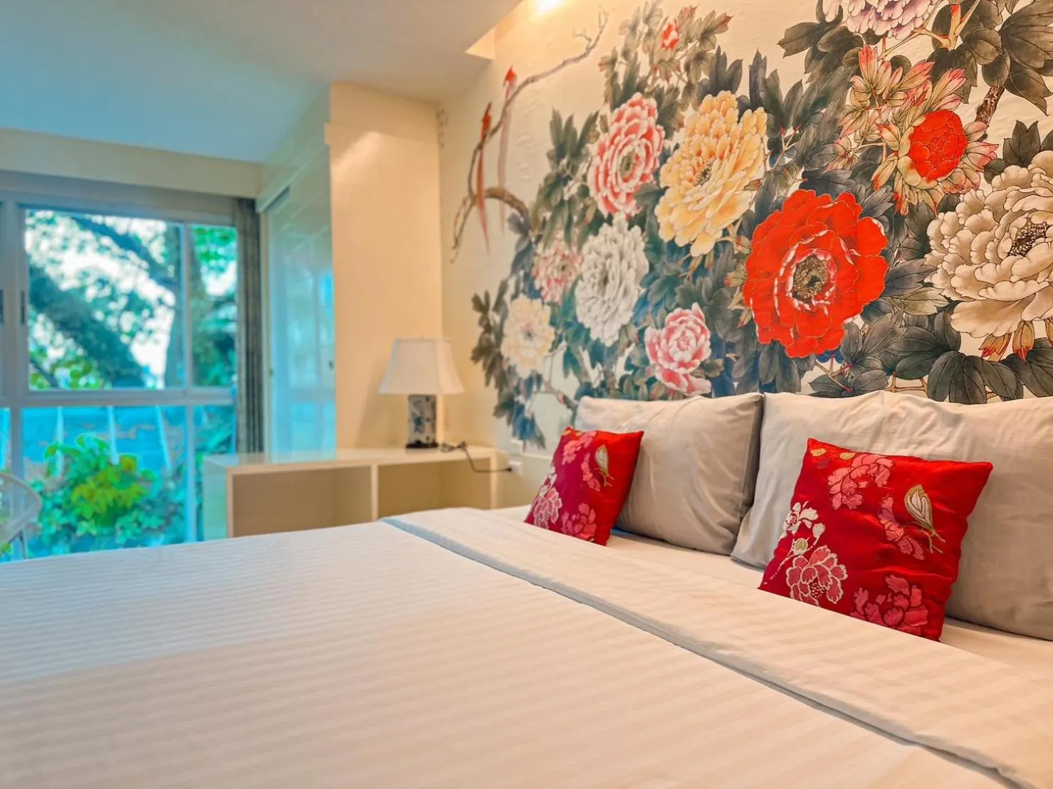 Bed in Sino House Phuket Hotel - SHA Plus