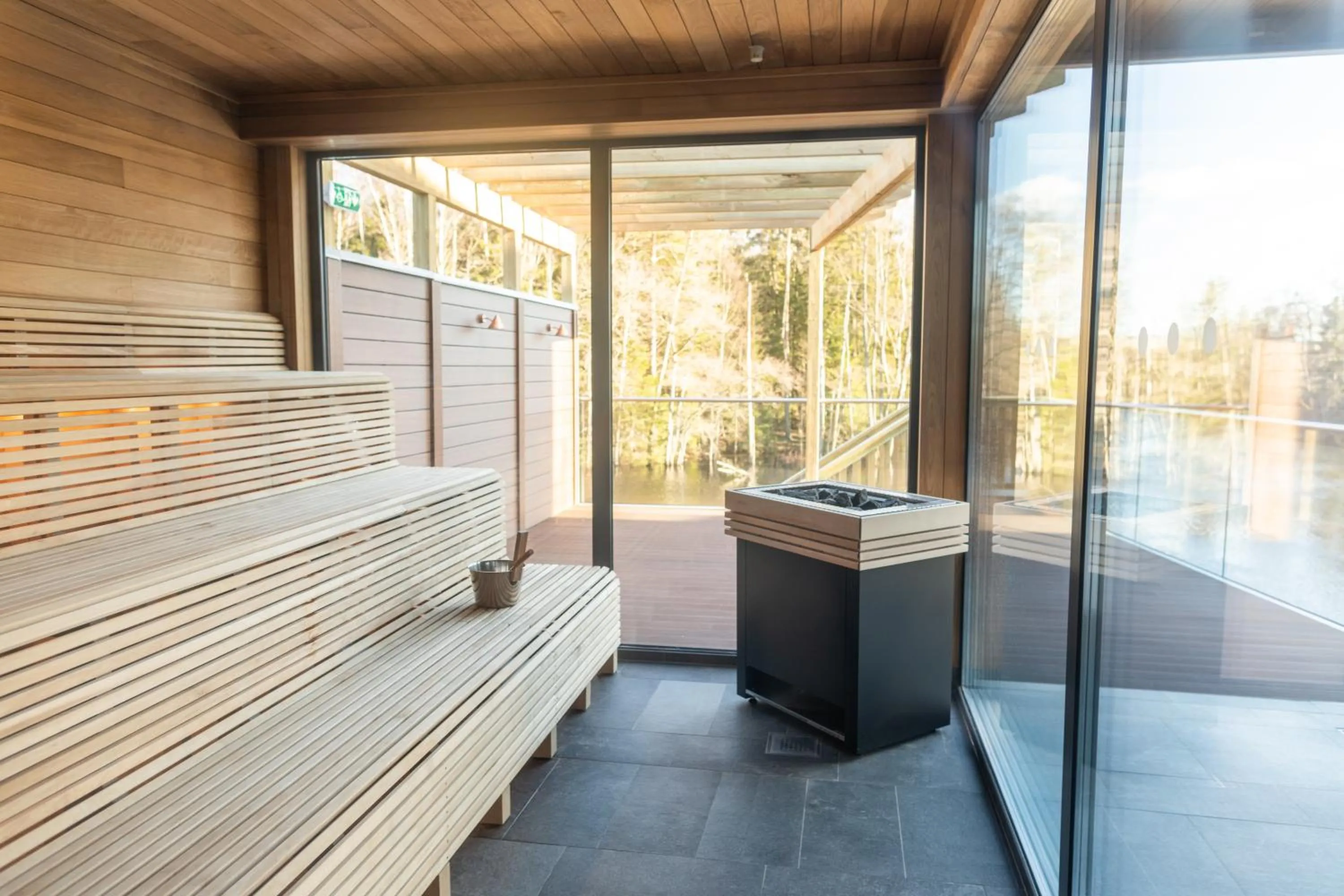 Sauna in Hestraviken Hotell & Spa