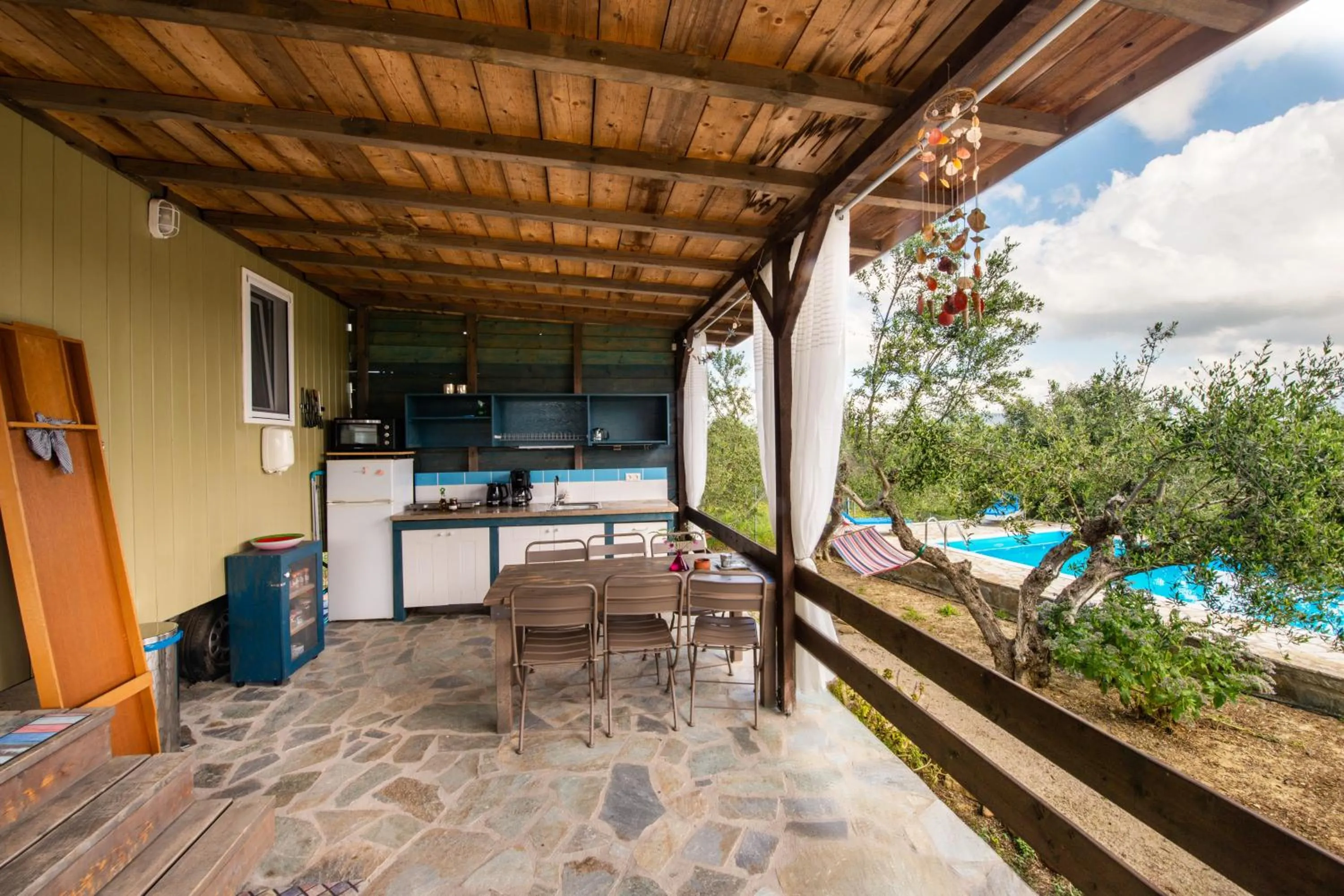 View (from property/room) in Hakuna Matata Holidays Agalia with airco & pool in Greek Olive Grove