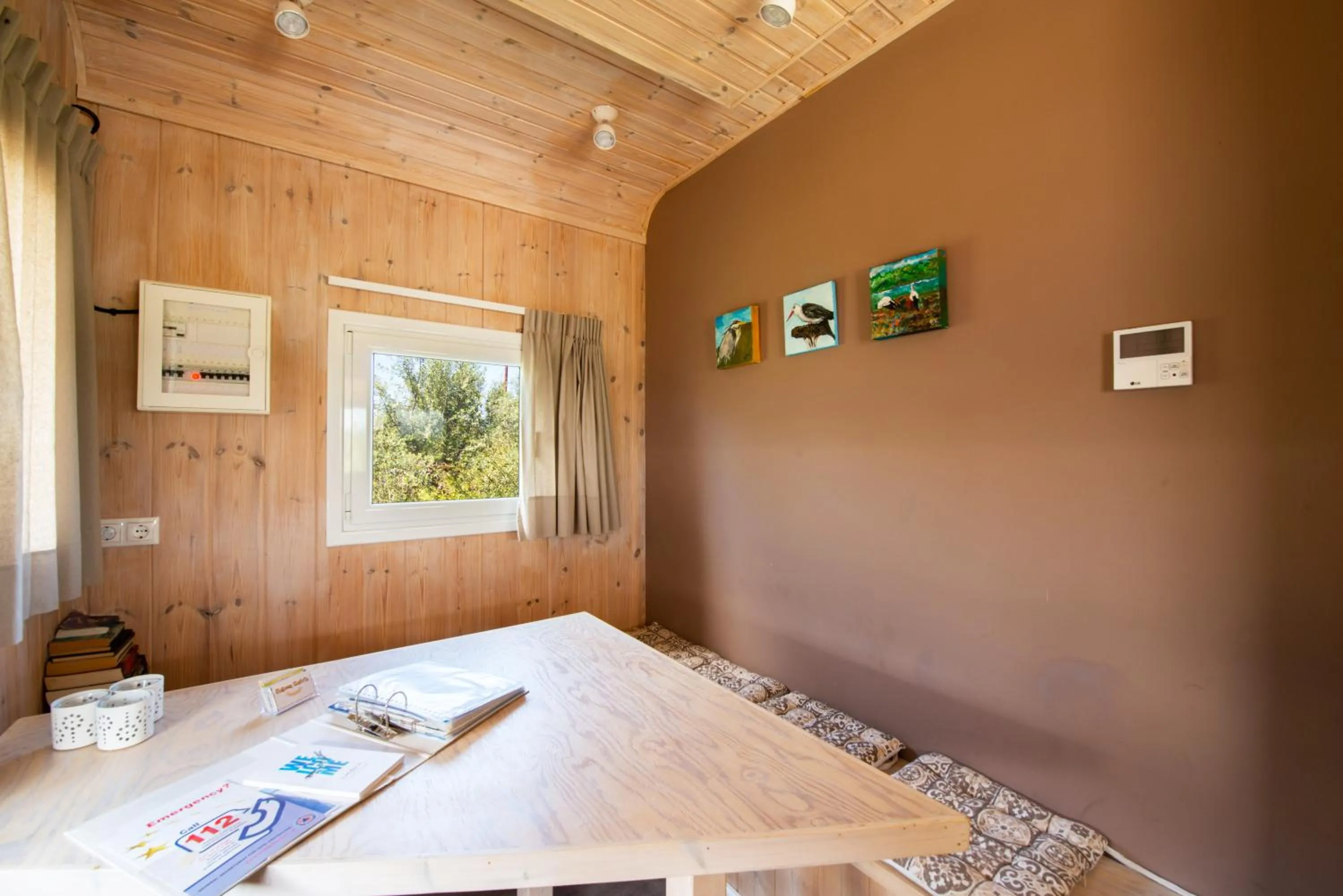 Property building, Bed in Hakuna Matata Holidays Agalia with airco & pool in Greek Olive Grove