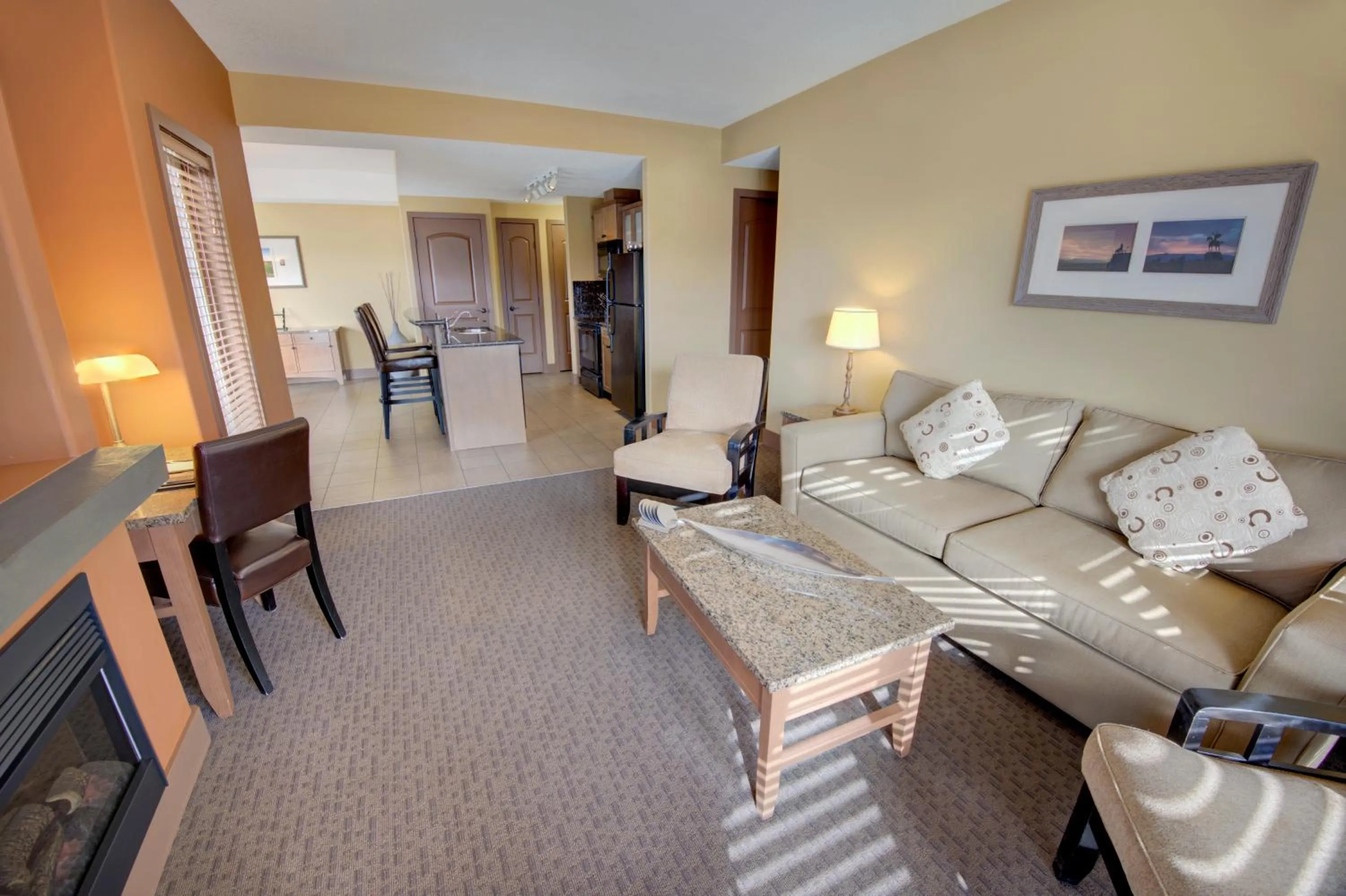 Living room in Spirit Ridge, in The Unbound Collection by Hyatt