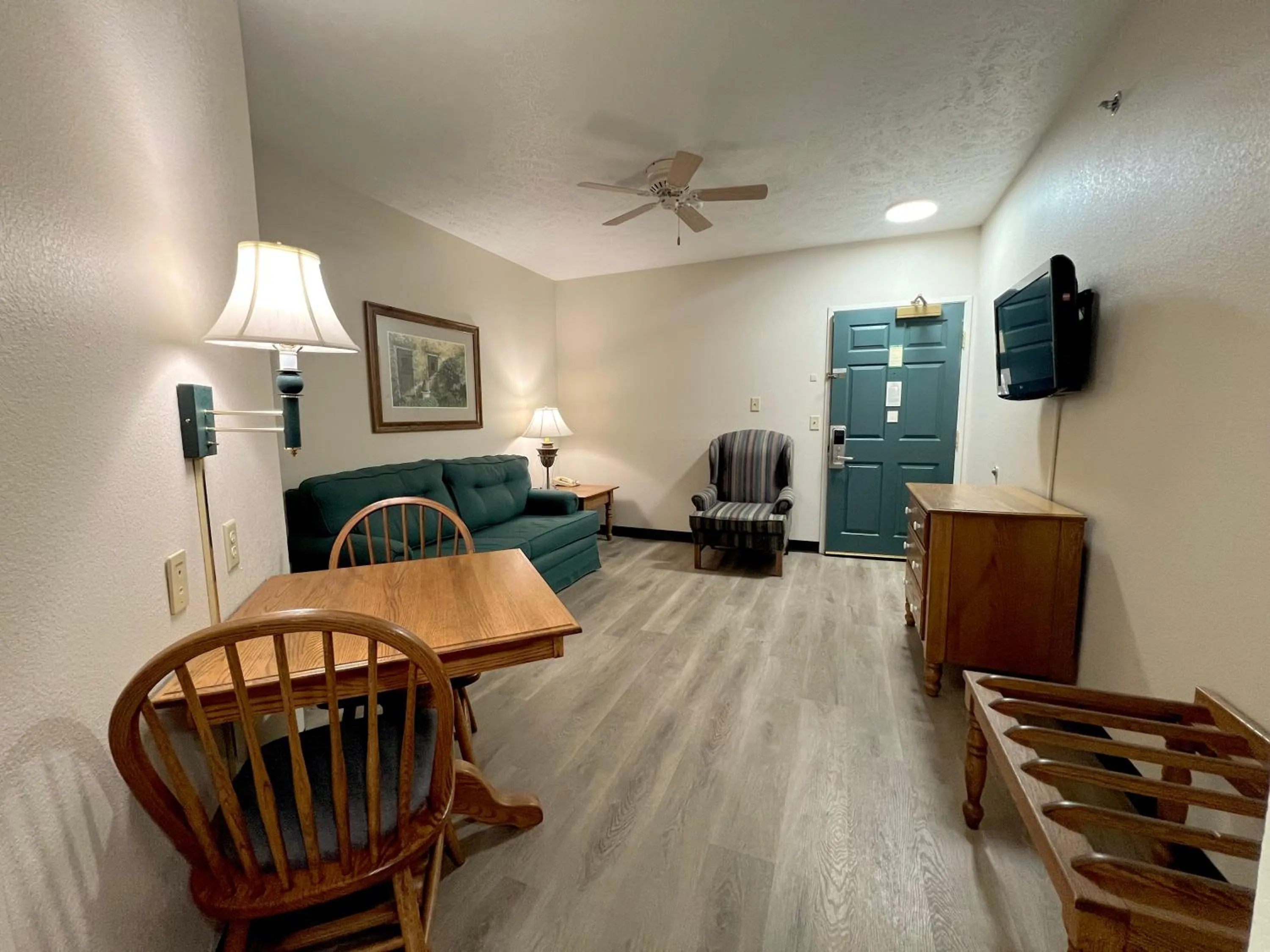 Seating area in Van Buren Hotel