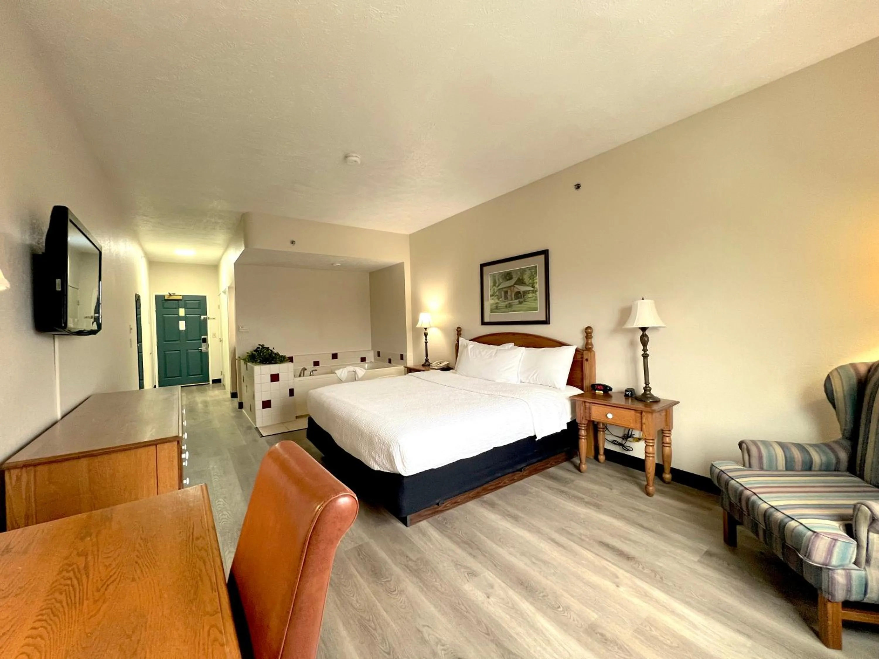 Bed in Van Buren Hotel