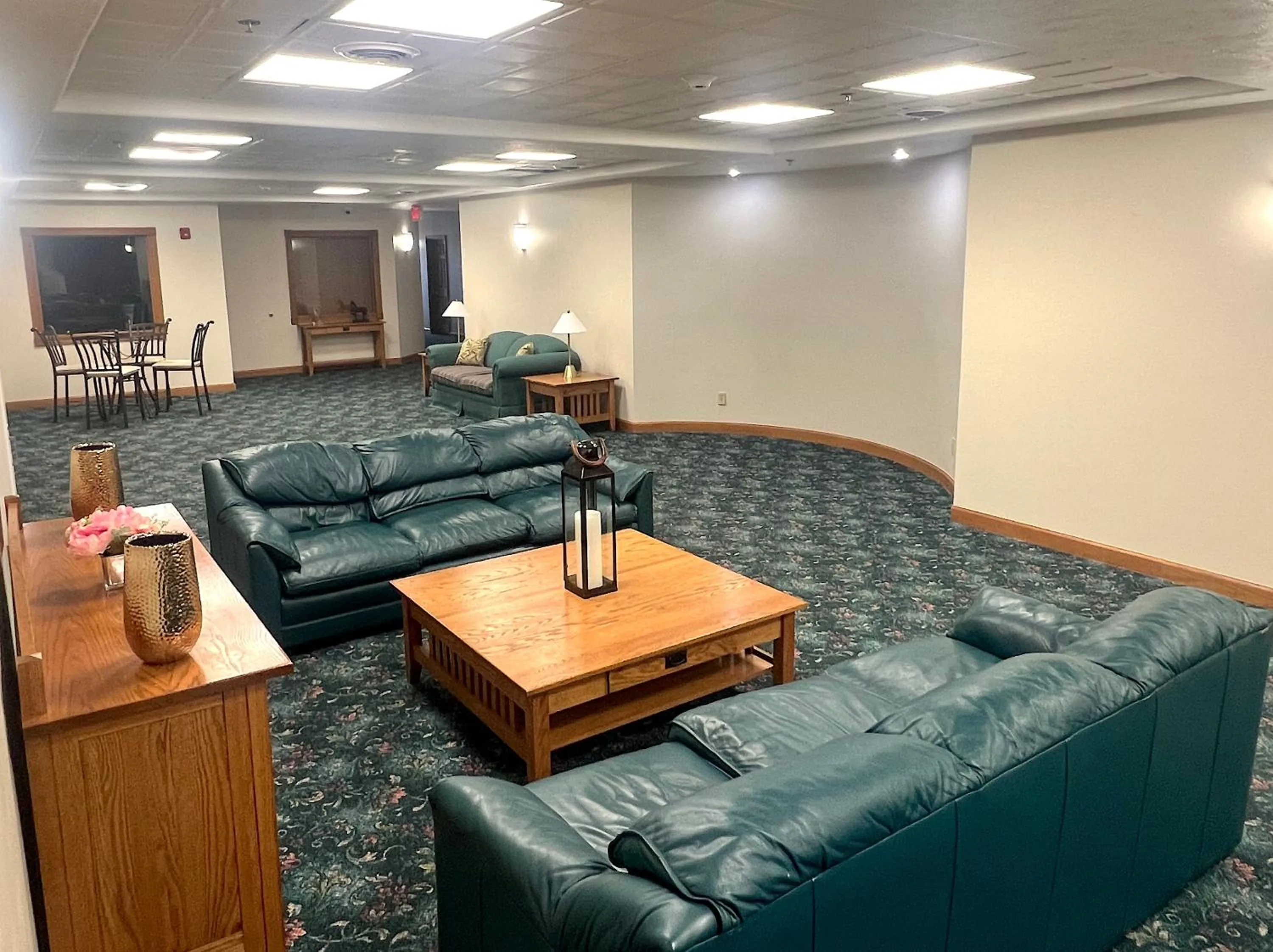Seating area in Van Buren Hotel