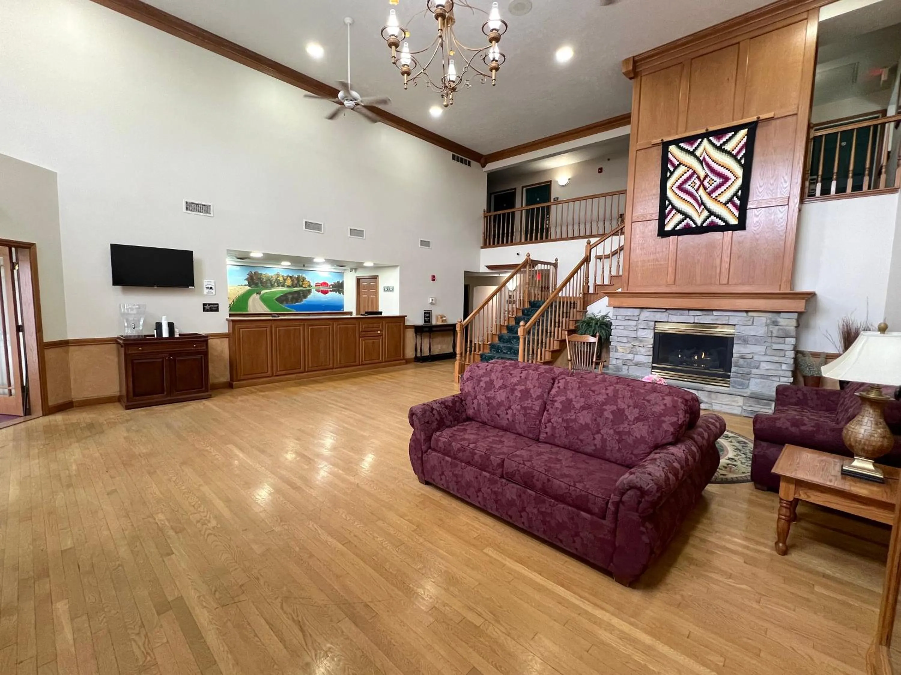 Lobby or reception in Van Buren Hotel