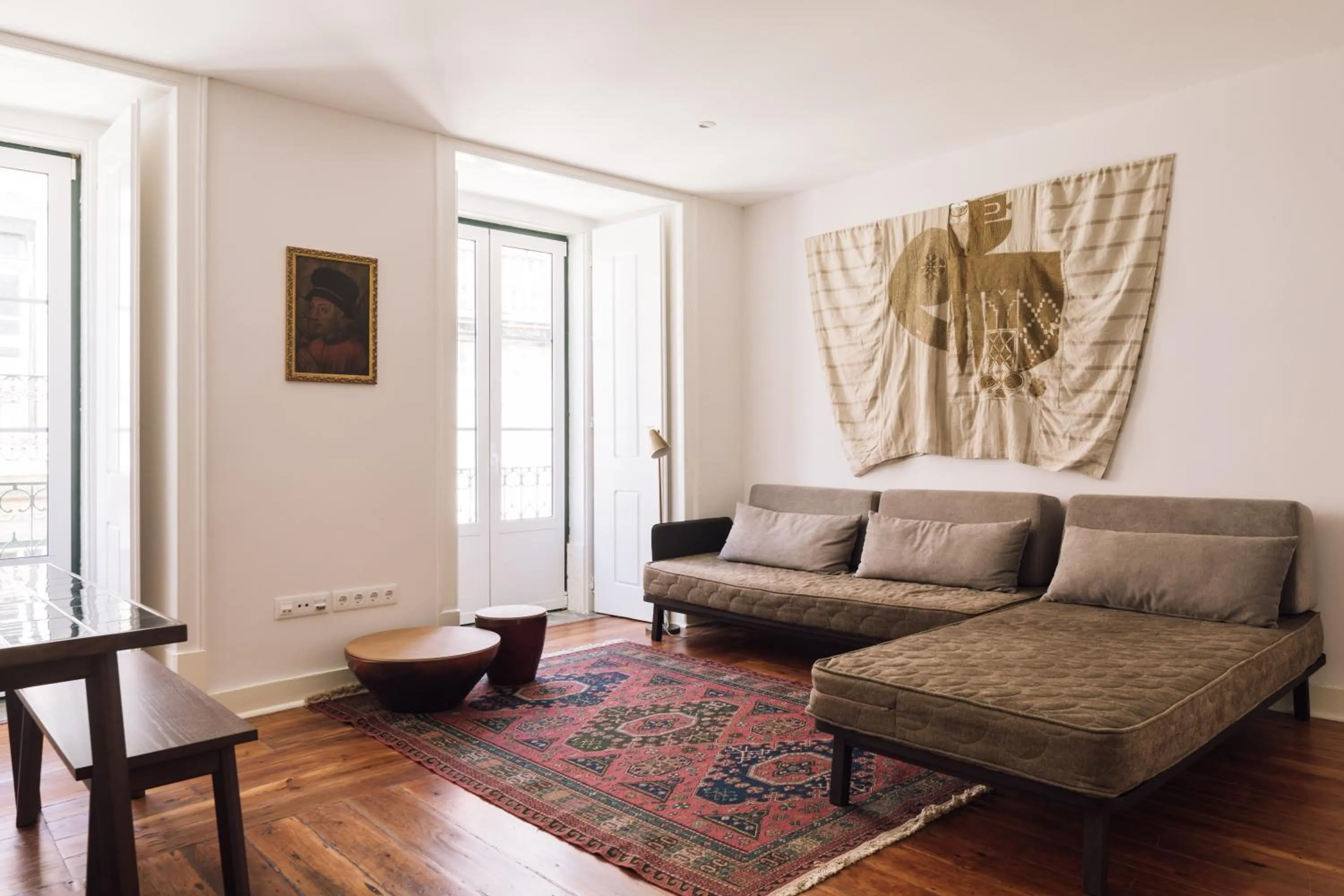 Living room in The Visionaire Apartments