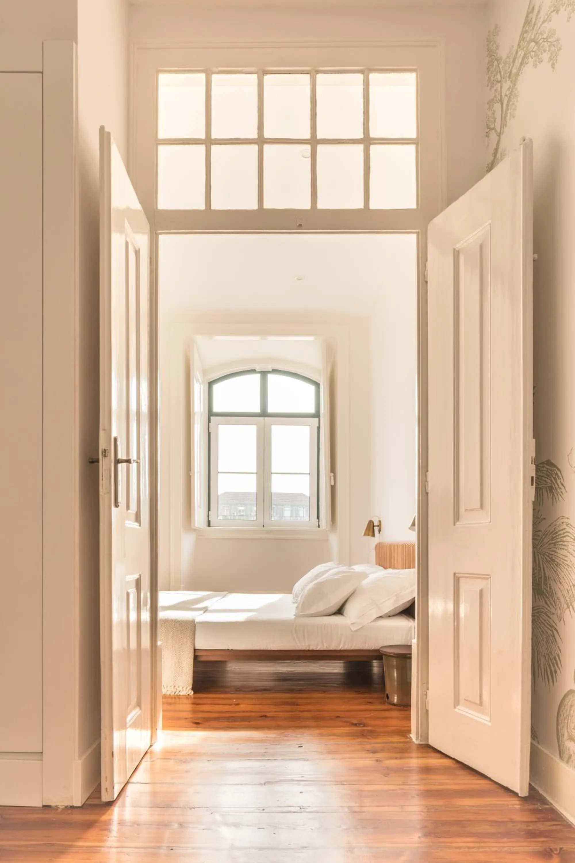 Bed in The Visionaire Apartments