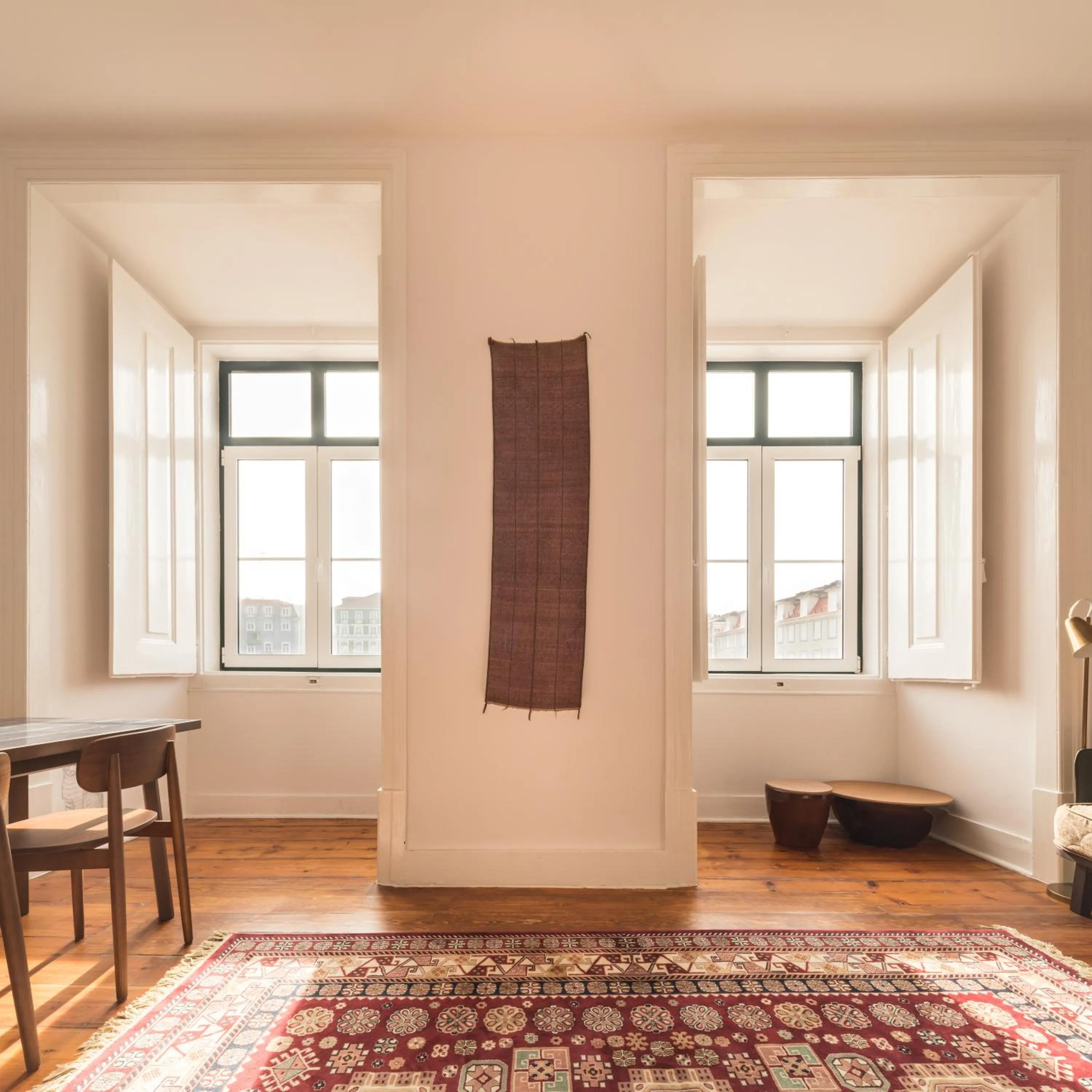 Living room in The Visionaire Apartments