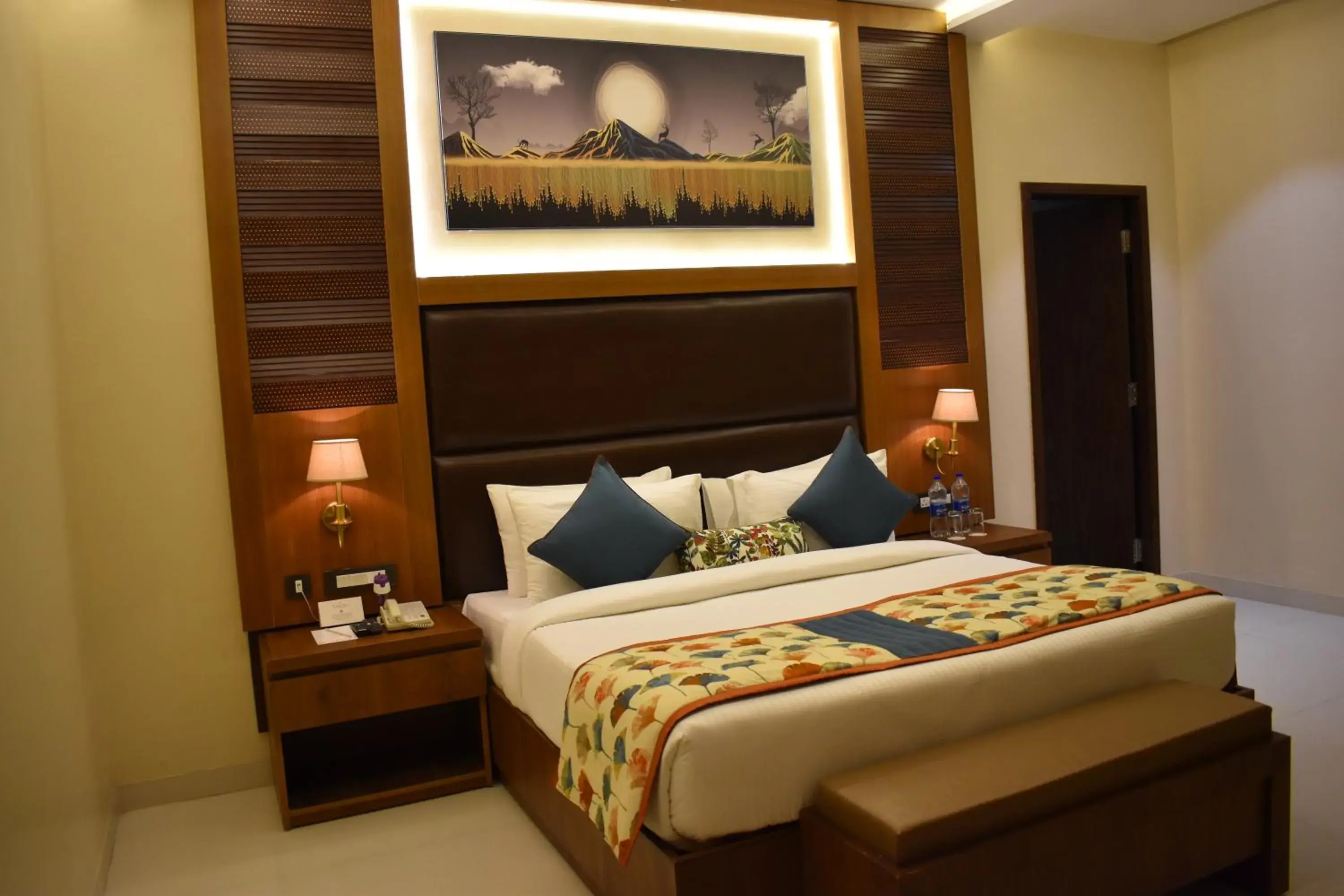 Bedroom, Bed in Sun Hotel and Resort, Mount Abu Bedroom, Bed in Sun Hotel and Resort, Mount Abu