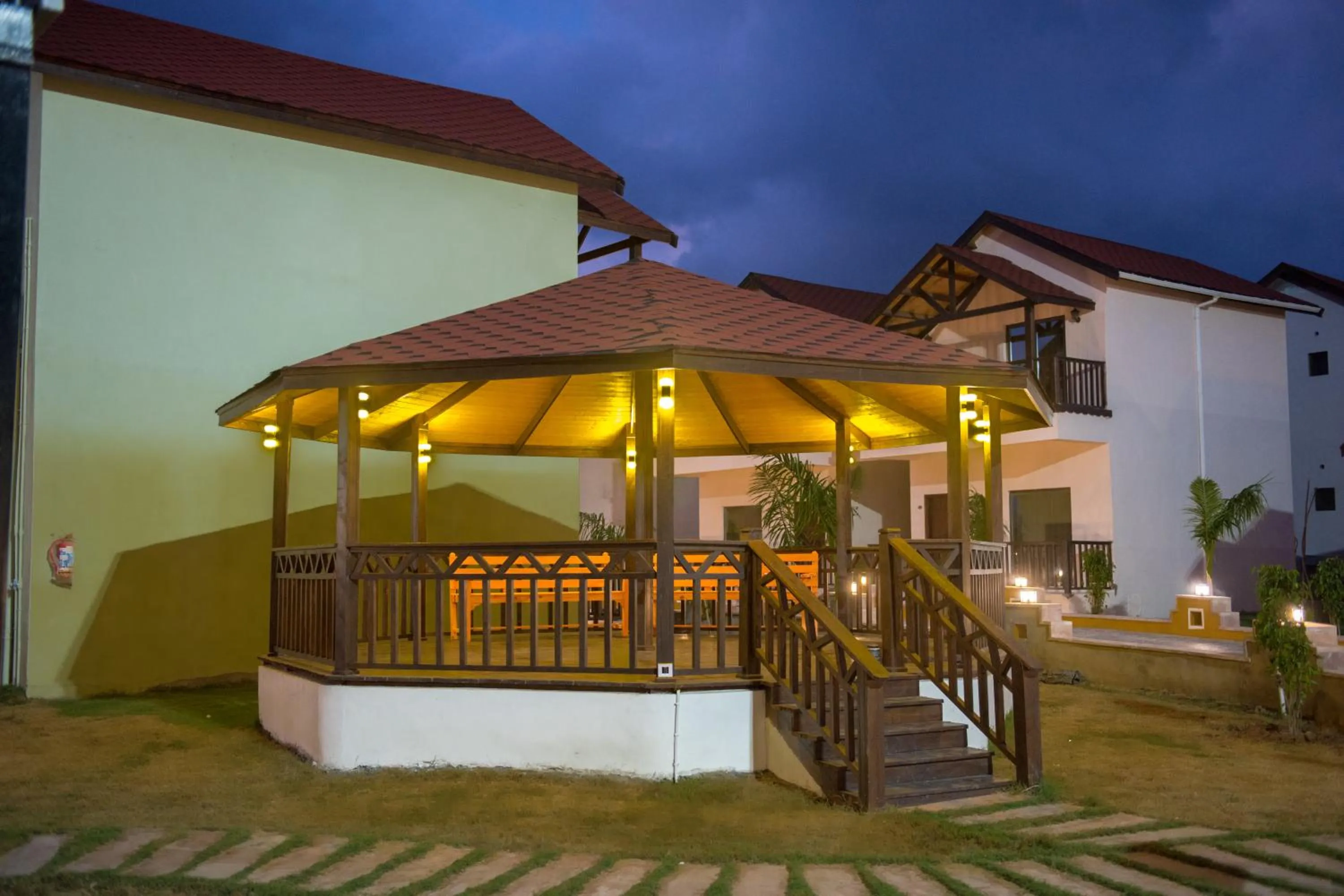 Patio in Sun Hotel and Resort, Mount Abu
