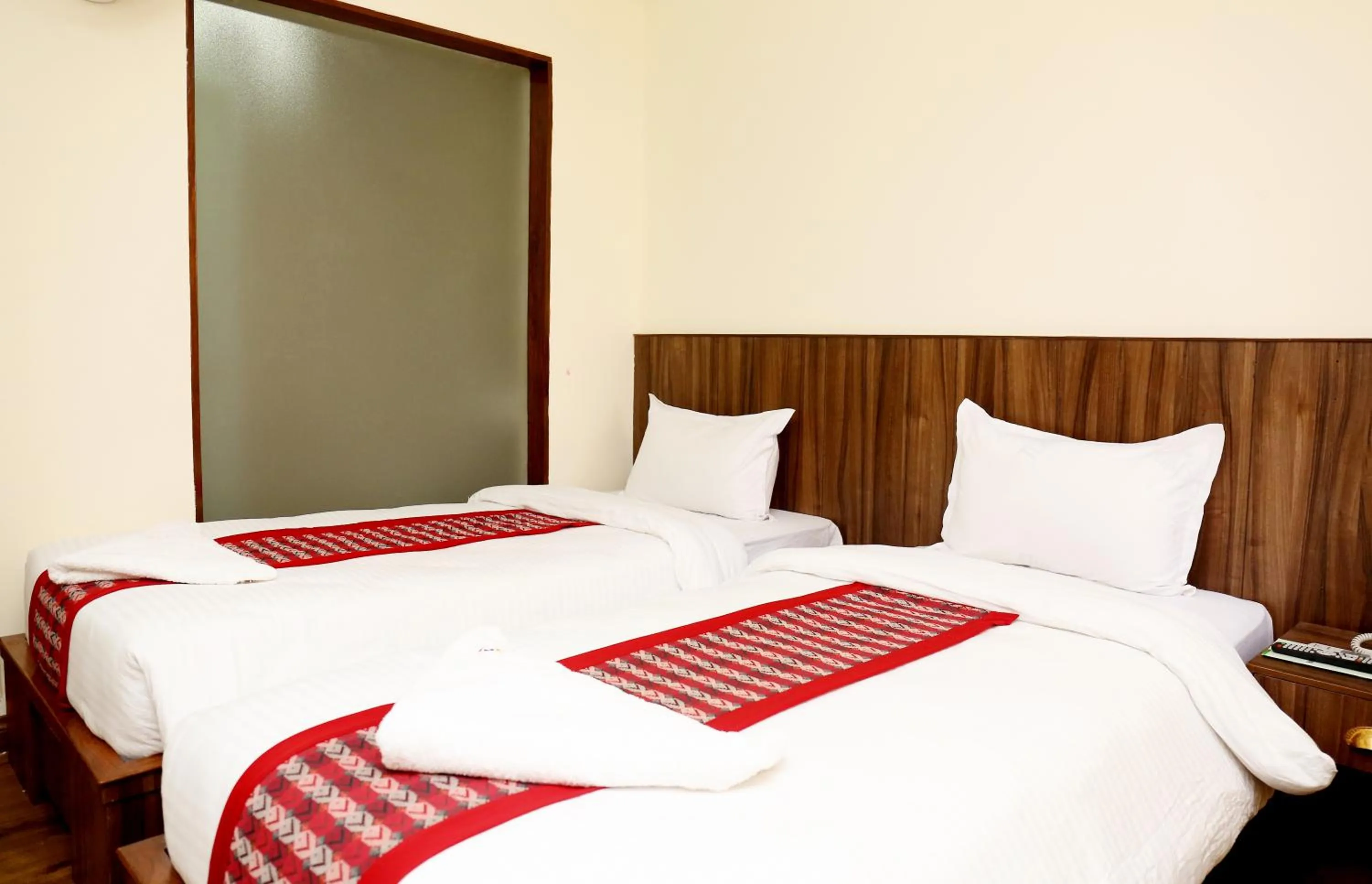 Bed in Hotel Kathmandu Inn