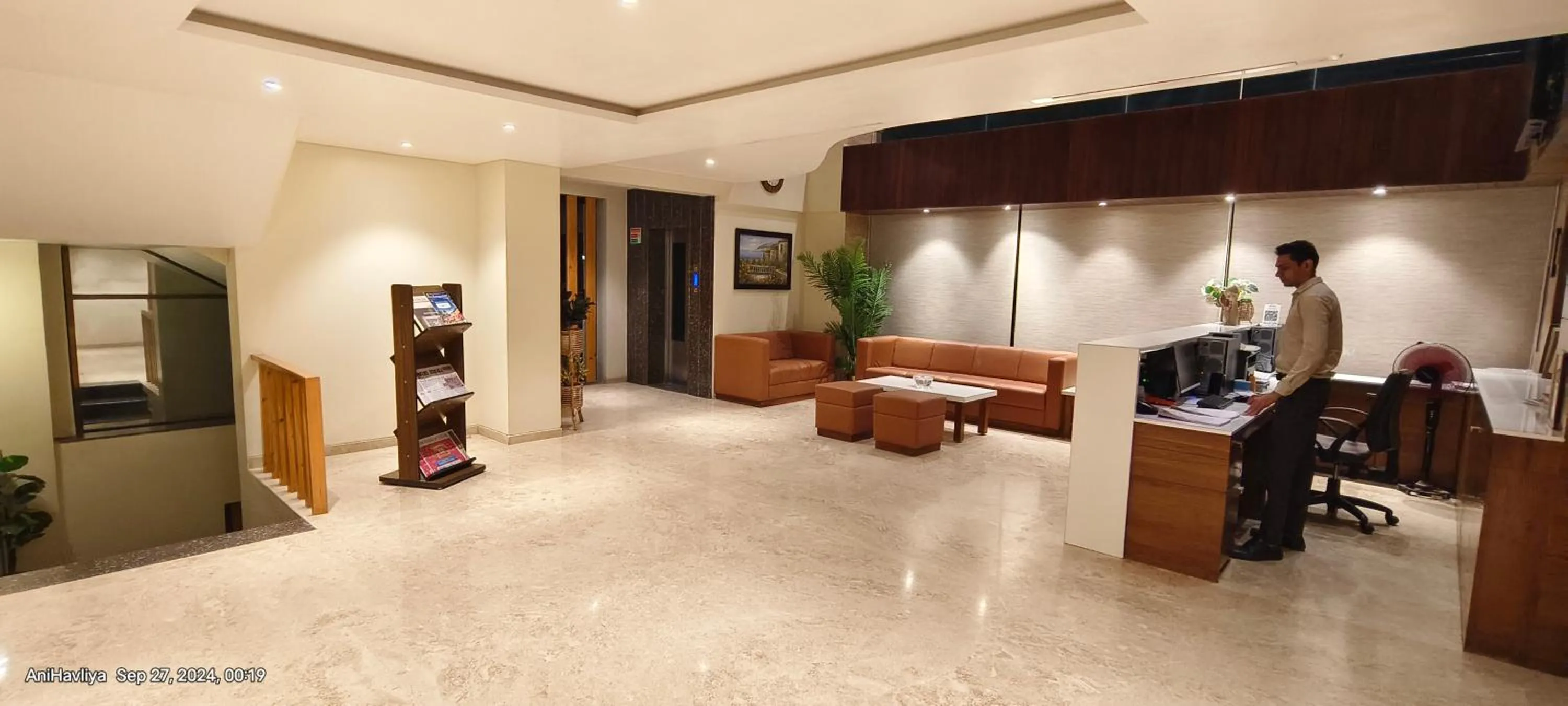 Lobby or reception in Hotel Virgo Sumeru