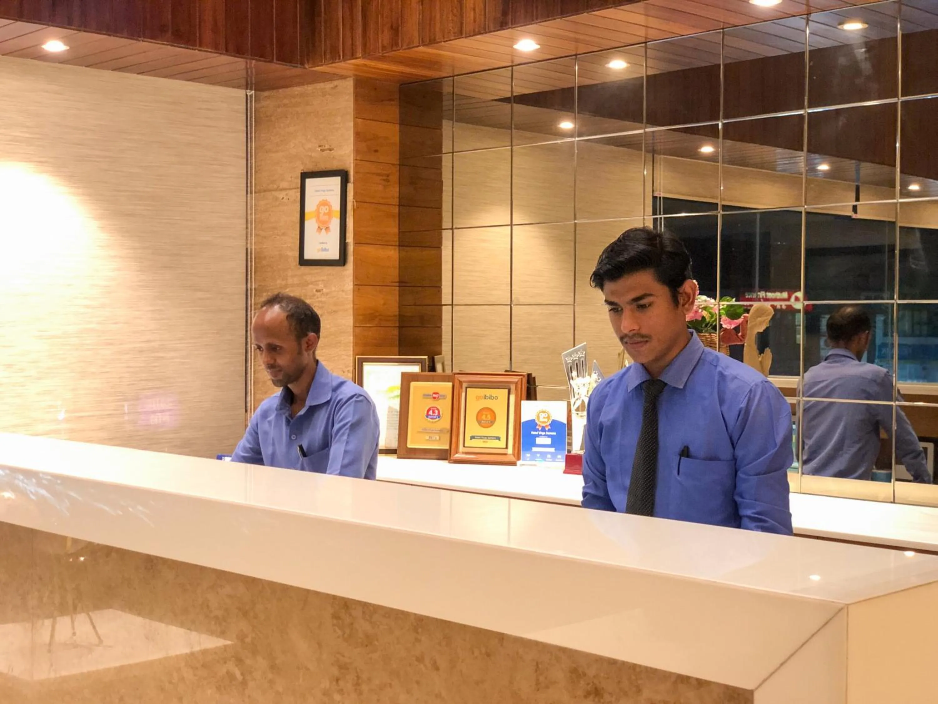 Lobby or reception in Hotel Virgo Sumeru