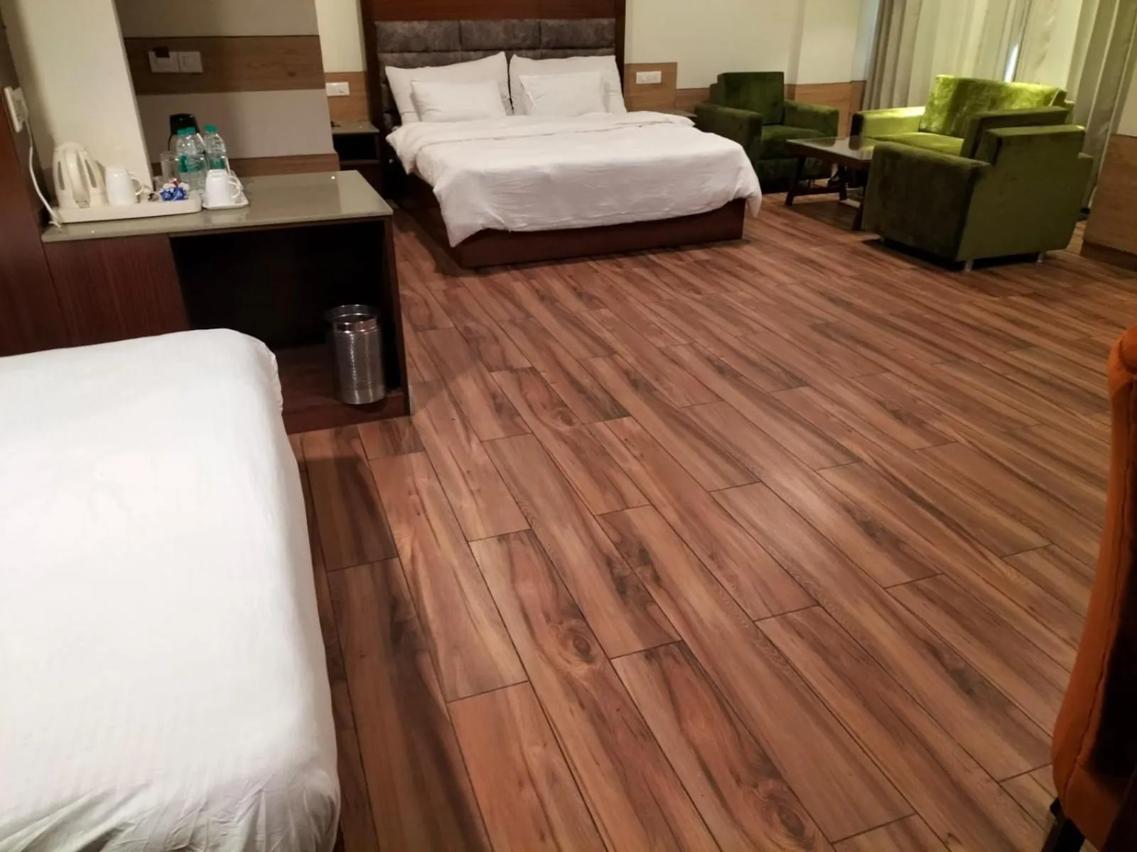 Bed in Hotel Ambica Katra