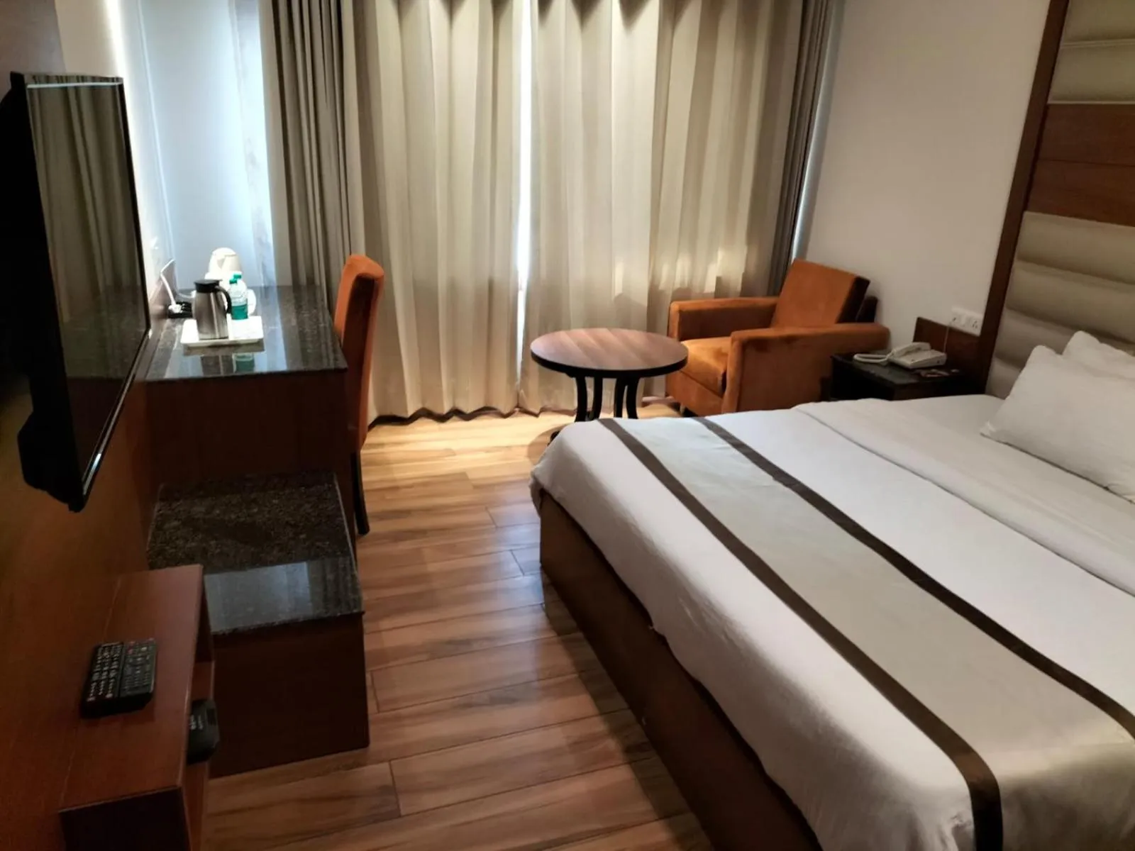 Bed in Hotel Ambica Katra