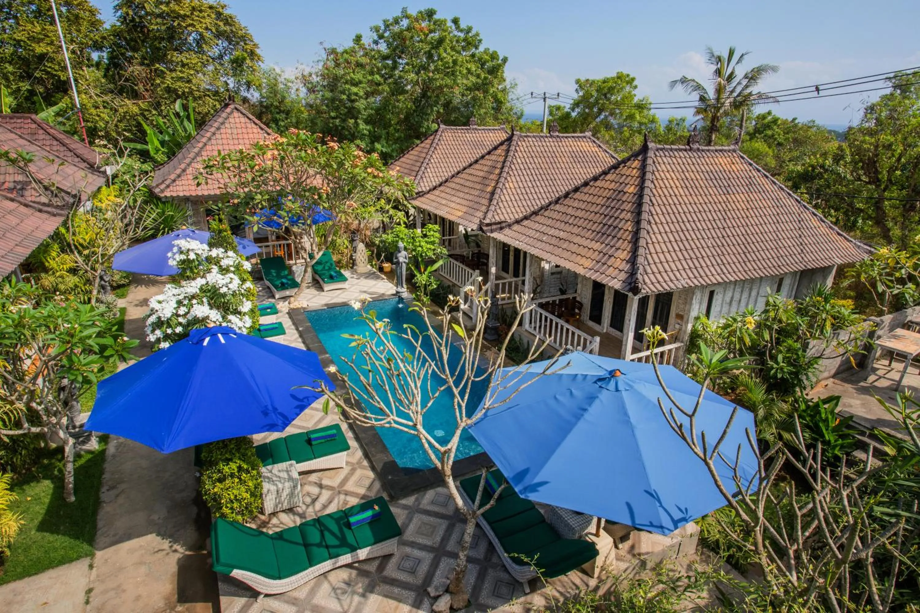 Pool view in 221 Garden Cottages