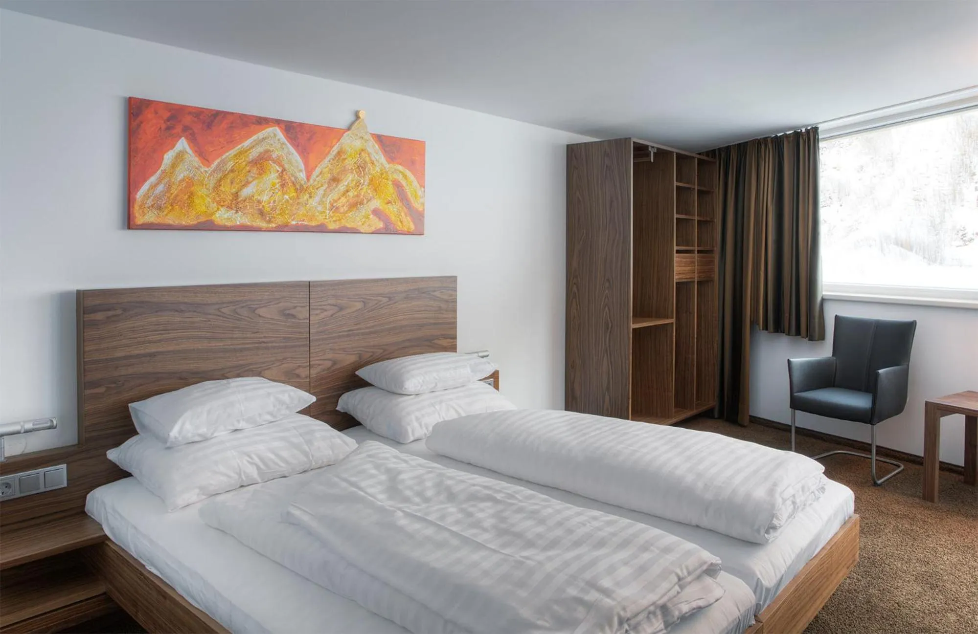 Bed in Pepis Skihotel