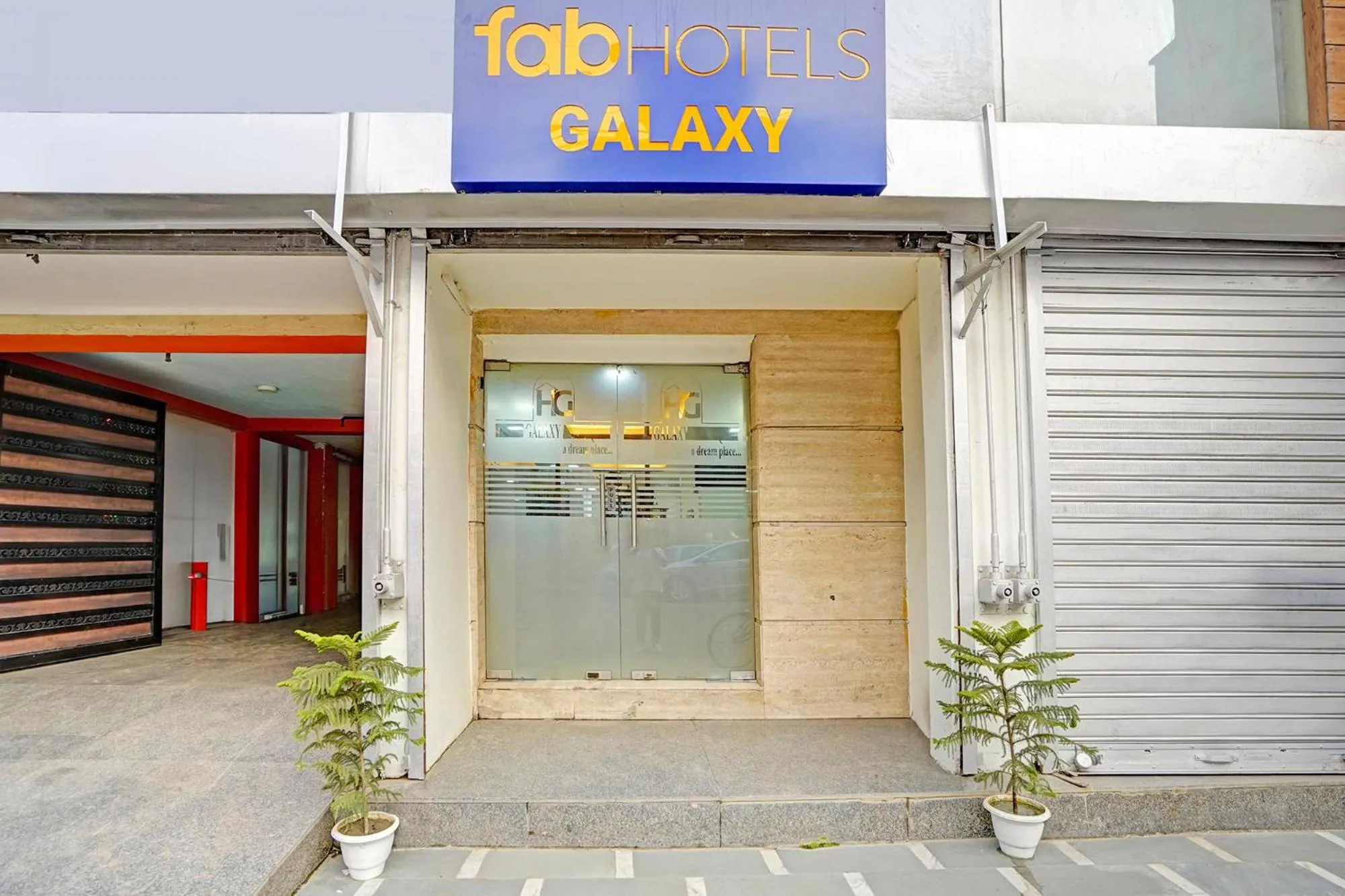 Facade/entrance in FabHotel Galaxy - Nr Patel Nagar Metro