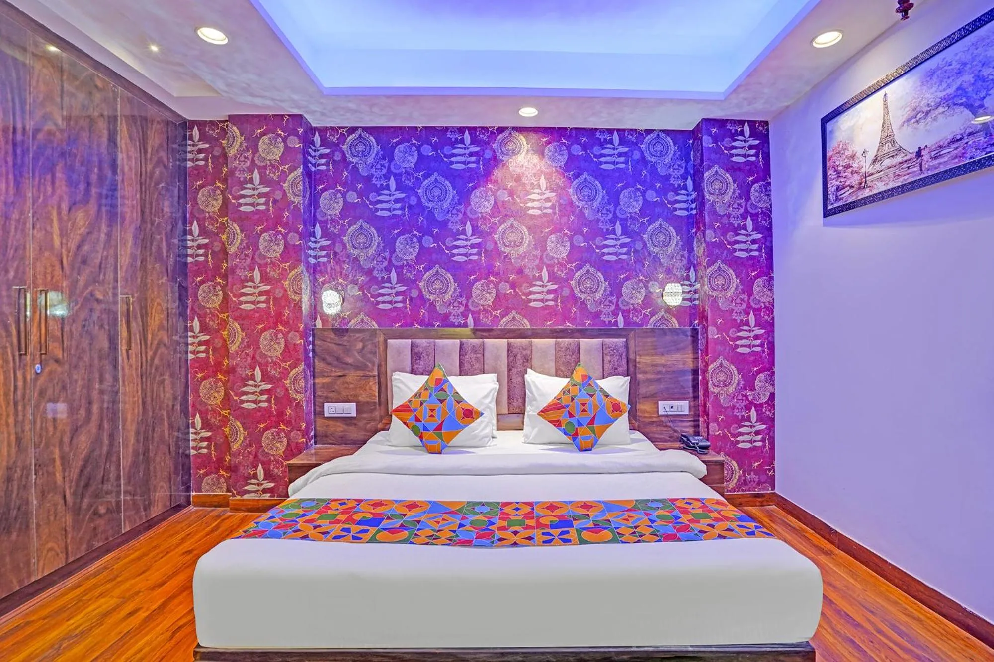 Bed in FabHotel Galaxy - Nr Patel Nagar Metro