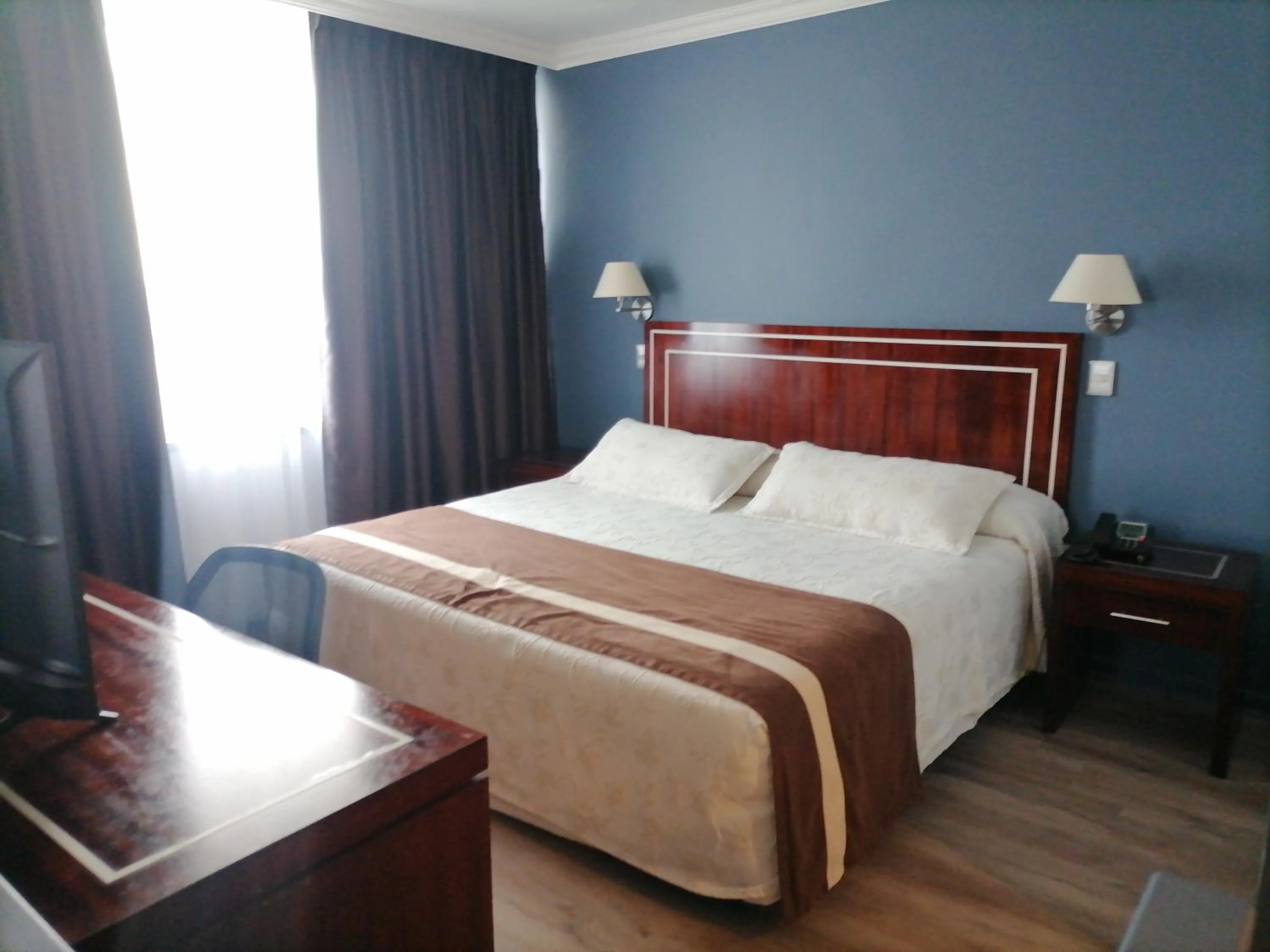 Bed in Hotel El Araucano