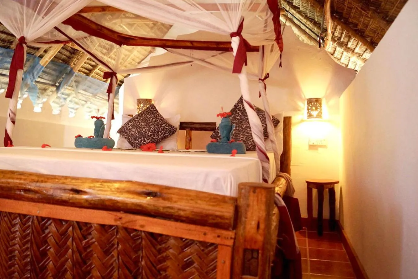 Bed in Laguna Palace Zanzibar